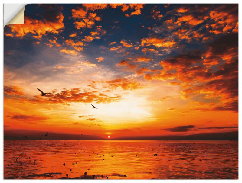 Artland Wandbild »Sonnenuntergang am Strand«, Sonnenaufgang & -untergang, (1 St.), als Leinwandbild, Poster, Wandaufkleber in verschied. Grössen von Artland