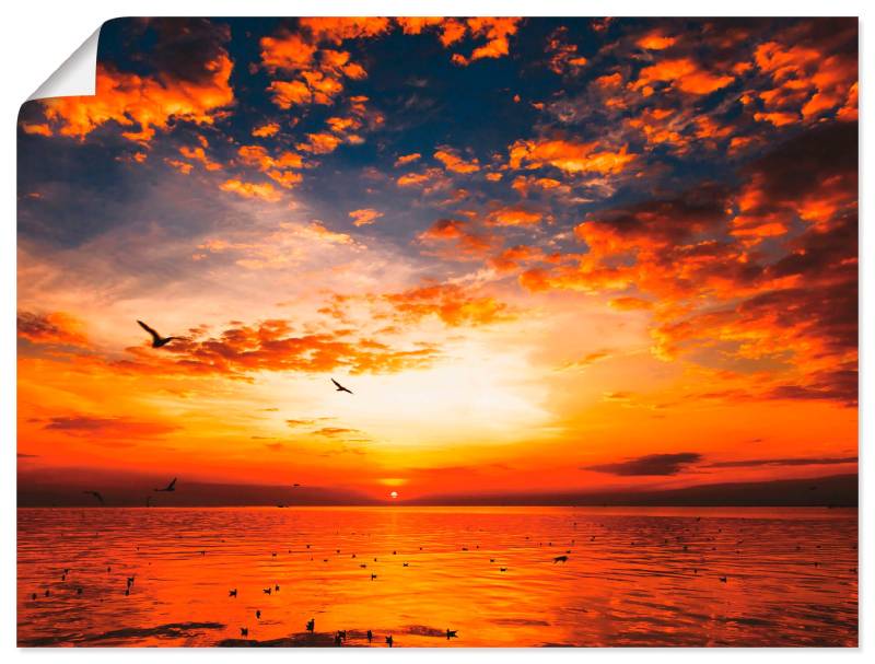 Artland Wandbild »Sonnenuntergang am Strand«, Sonnenaufgang & -untergang, (1 St.), als Leinwandbild, Poster, Wandaufkleber in verschied. Grössen von Artland
