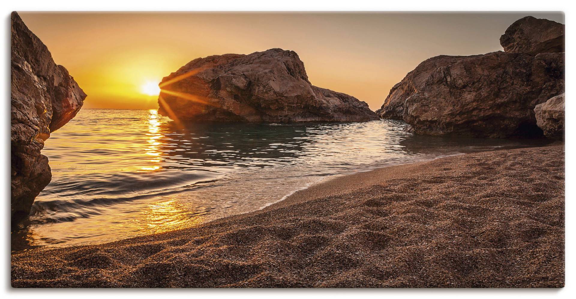 Artland Wandbild »Sonnenuntergang und Strand«, Strand, (1 St.), als Alubild, Outdoorbild, Leinwandbild, Poster, Wandaufkleber Artland Wandbild »Sonnenuntergang und Strand«, Strand, (1 St.), als Alubild, Outdoorbild, Leinwandbild, Poster, Wandaufkleber von Artland