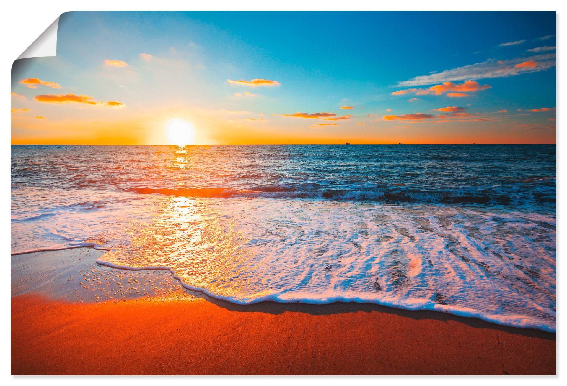 Artland Wandbild »Sonnenuntergang und das Meer«, Strand, (1 St.), als Alubild, Outdoorbild, Leinwandbild, Poster in verschied. Grössen Artland Wandbild »Sonnenuntergang und das Meer«, Strand, (1 St.), als Alubild, Outdoorbild, Leinwandbild, Poster in verschied. Grössen von Artland