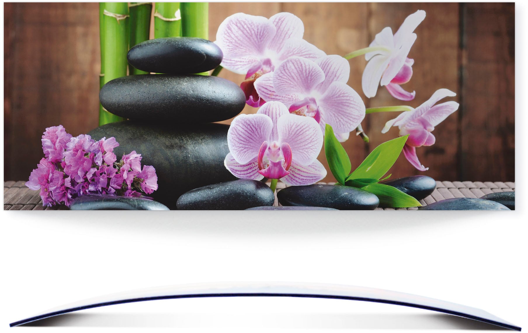 Artland Wandbild »Spa Konzept Zen Steinen Orchideen«, Zen, (1 St.) von Artland