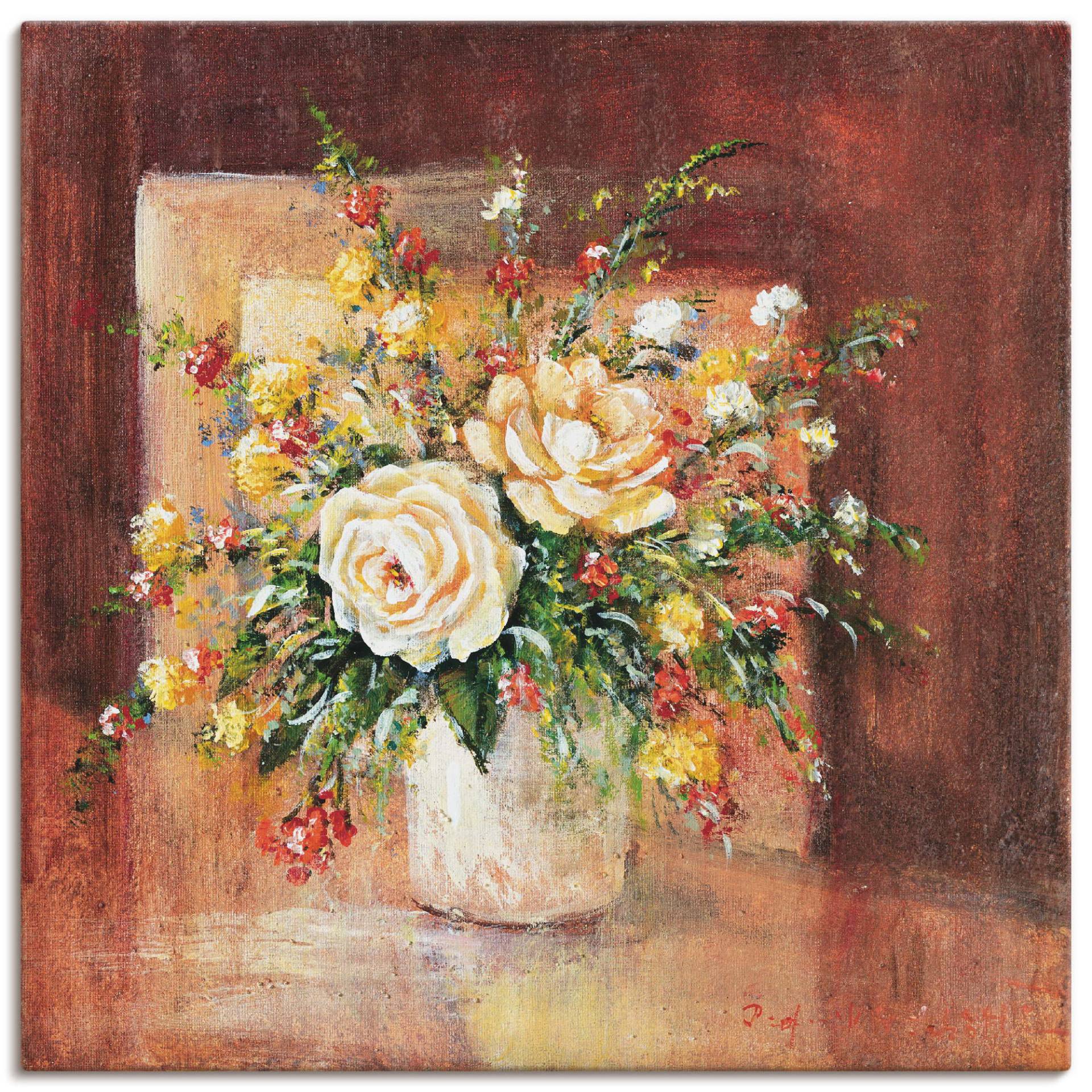Artland Wandbild »Spanische Blumen II«, Blumen, (1 St.), als Leinwandbild, Wandaufkleber in verschied. Grössen von Artland