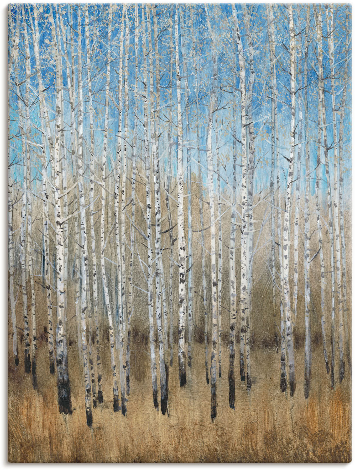 Artland Wandbild »Staubige blaue Birken II«, Wald, (1 St.) von Artland