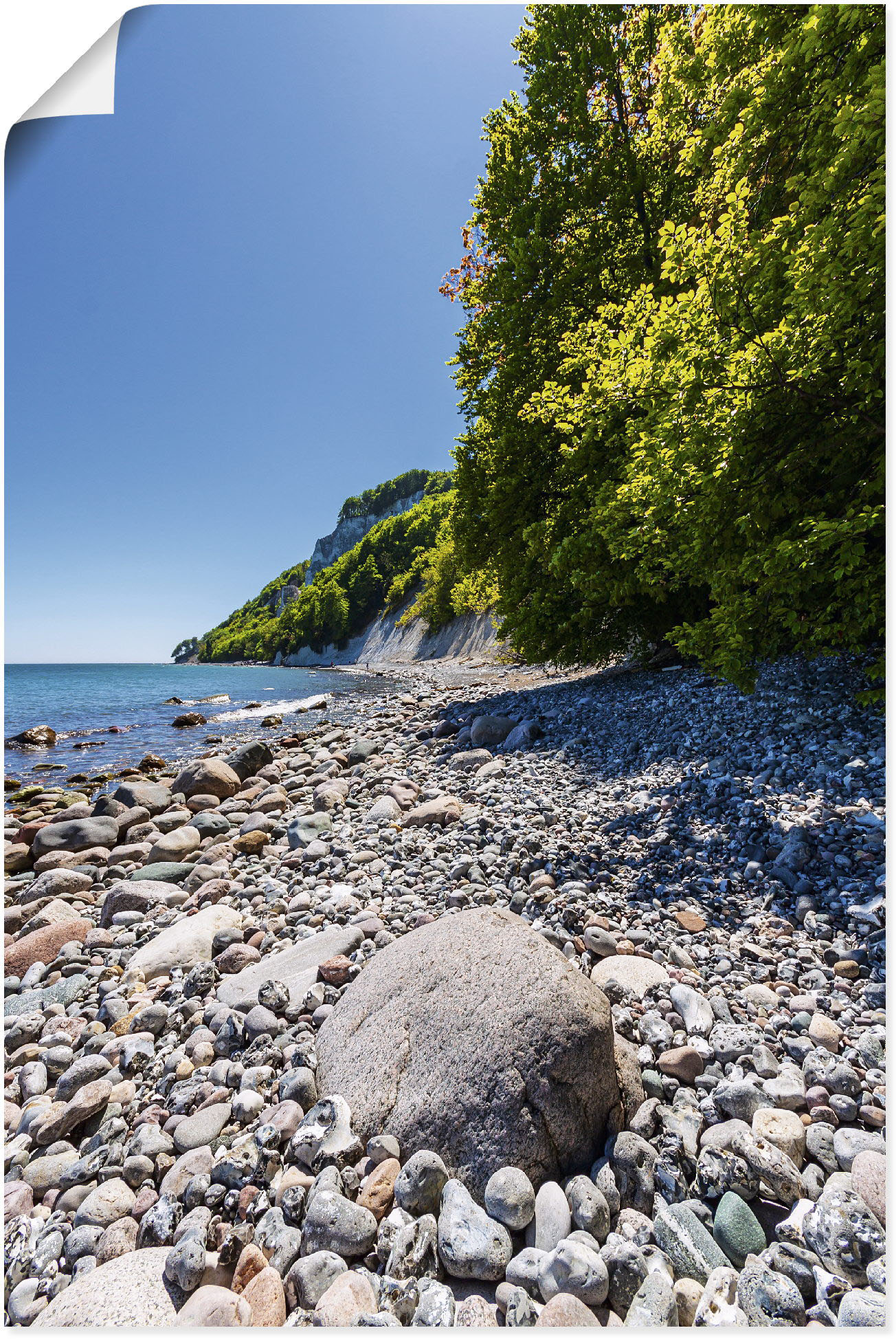 Artland Poster »Steine an der Ostseeküste Insel Rügen«, Küstenbilder, (1 St.) von Artland