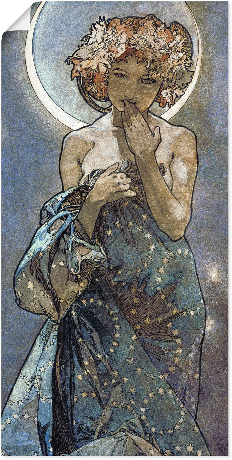 Artland Wandbild »Sterne Der Mond 1902«, Frau, (1 St.), als Alubild, Outdoorbild, Leinwandbild, Poster, Wandaufkleber von Artland