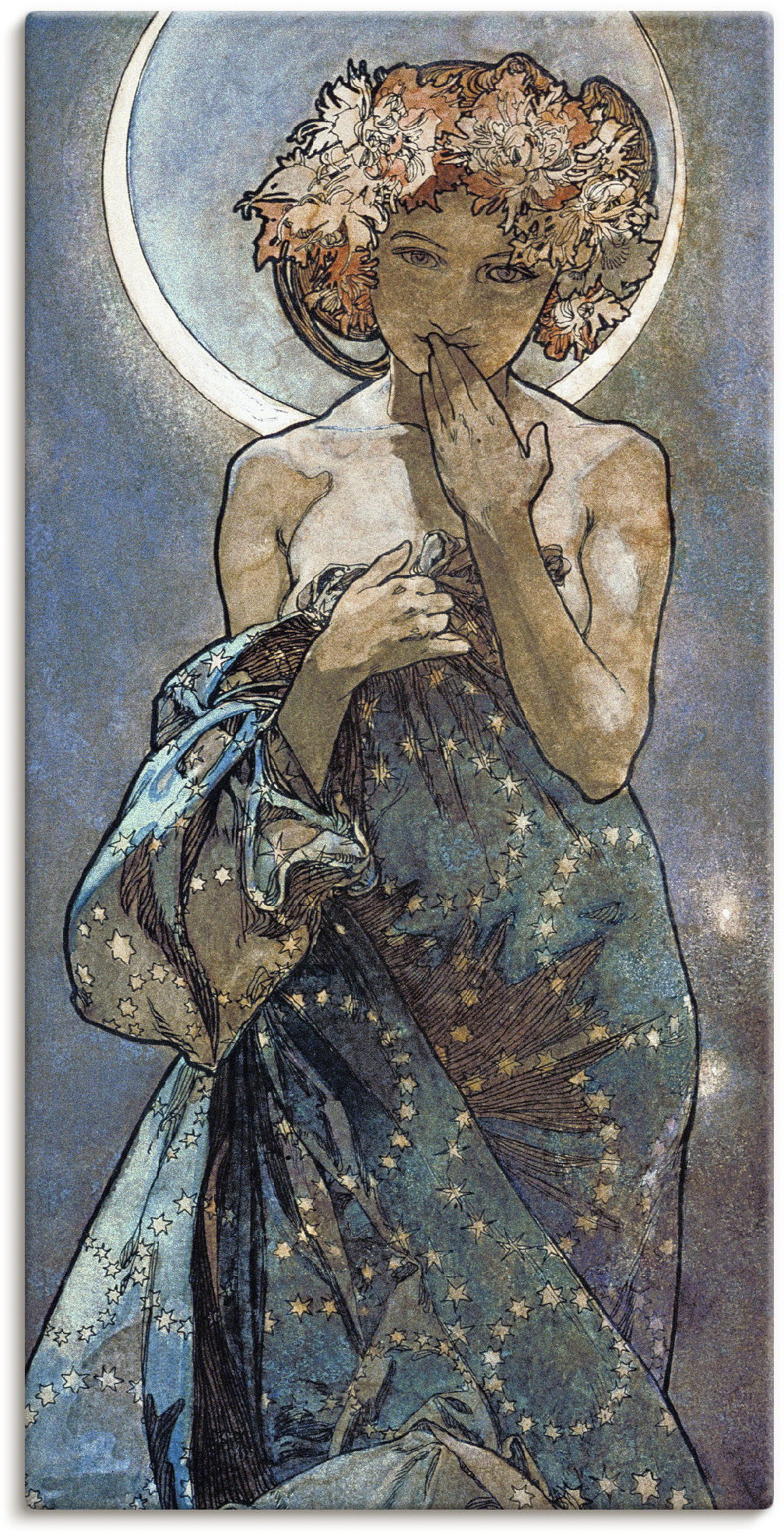 Artland Wandbild »Sterne Der Mond 1902«, Frau, (1 St.) von Artland