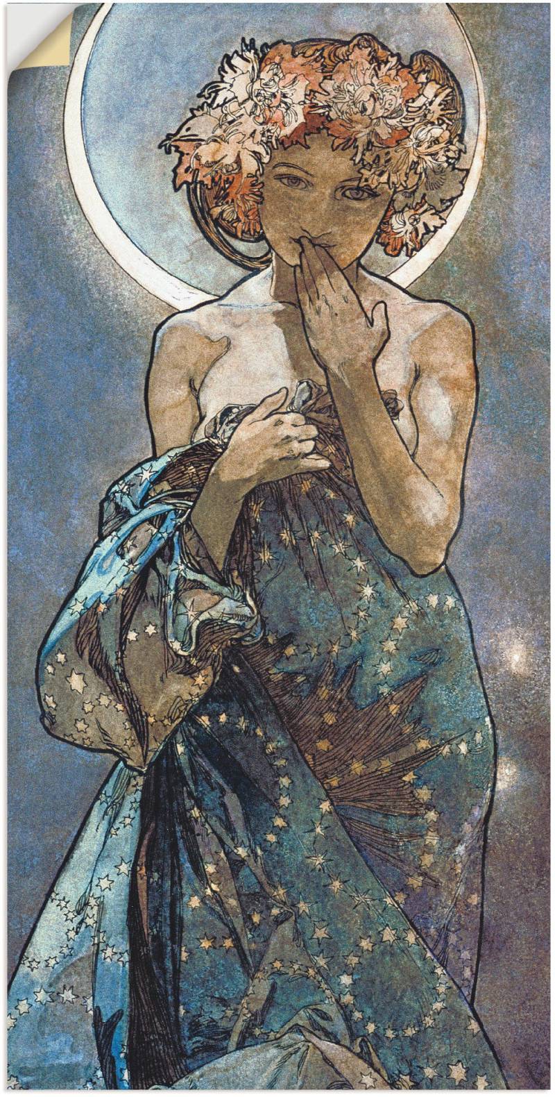 Artland Wandbild »Sterne Der Mond 1902«, Frau, (1 St.), als Alubild, Outdoorbild, Leinwandbild, Poster, Wandaufkleber von Artland