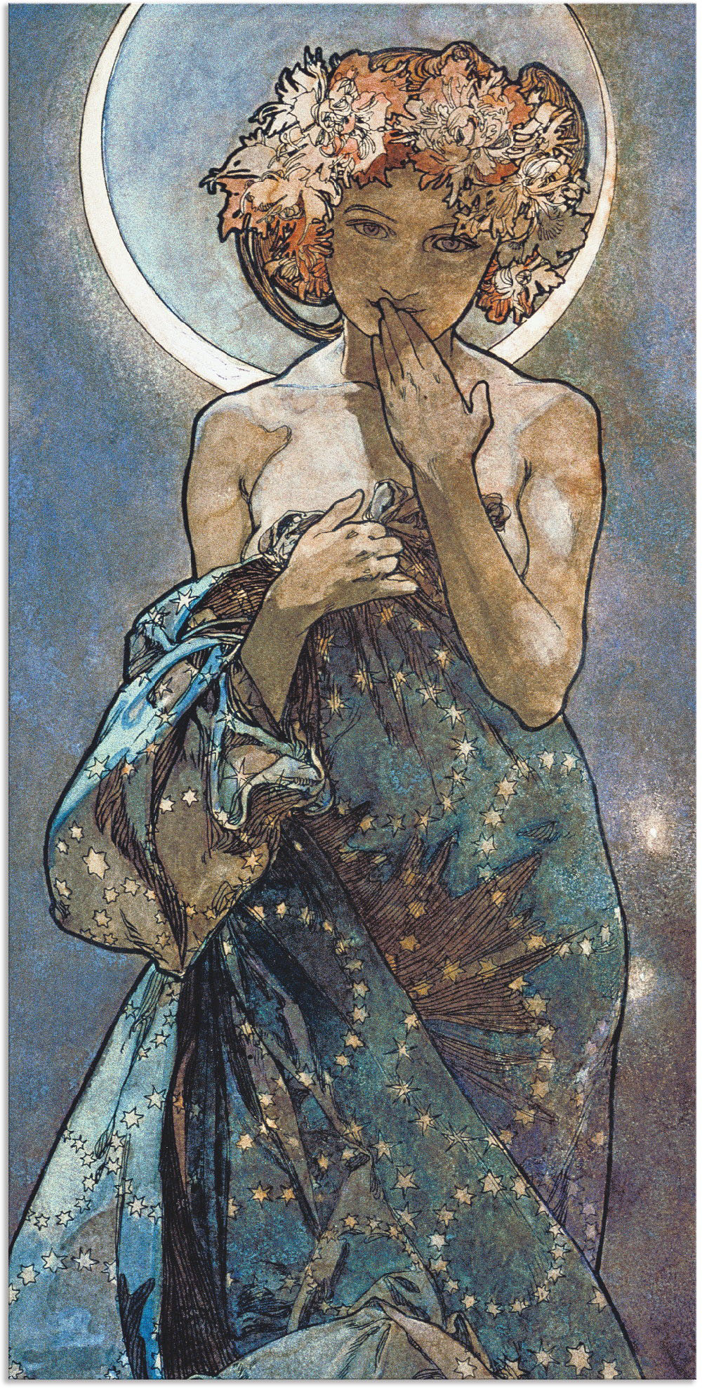 Artland Wandbild »Sterne Der Mond 1902«, Frau, (1 St.) von Artland