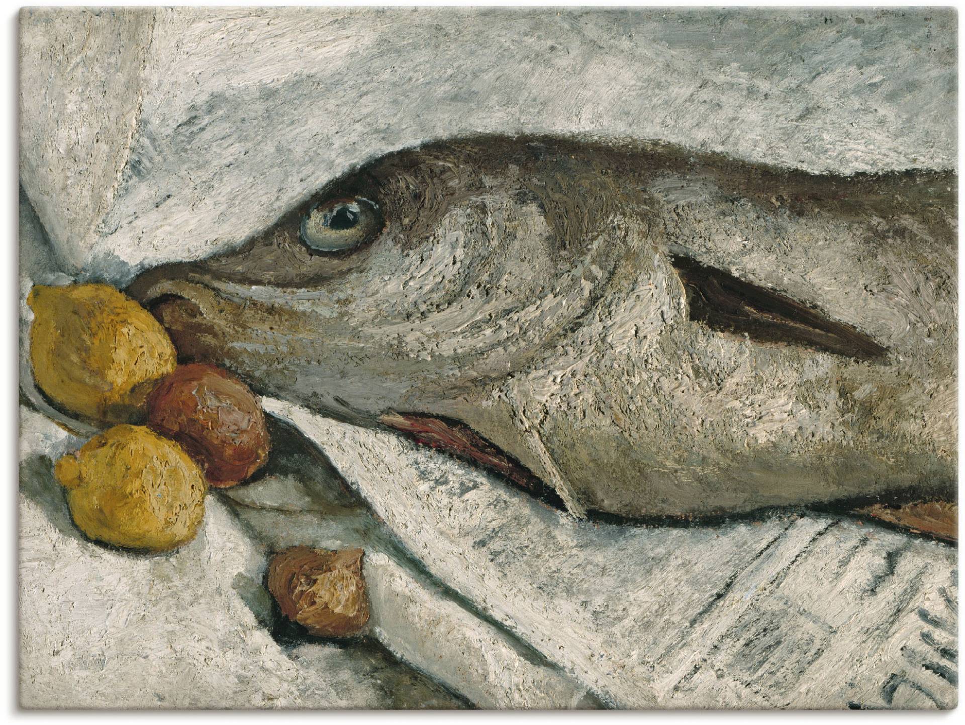 Artland Wandbild »Stillleben mit Fisch. 1906«, Arrangements, (1 St.), als Leinwandbild, Wandaufkleber oder Poster in versch. Grössen von Artland