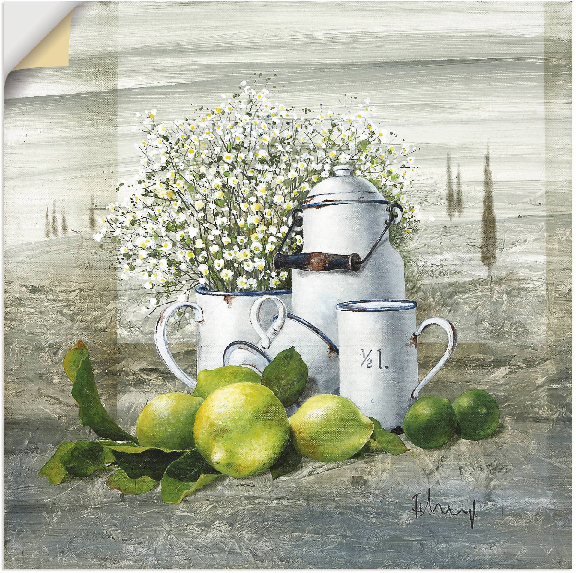 Artland Wandbild »Stillleben mit Milchkanne«, Arrangements, (1 St.), als Leinwandbild, Poster, Wandaufkleber in verschied. Grössen Artland Wandbild »Stillleben mit Milchkanne«, Arrangements, (1 St.), als Leinwandbild, Poster, Wandaufkleber in verschied. Grössen von Artland