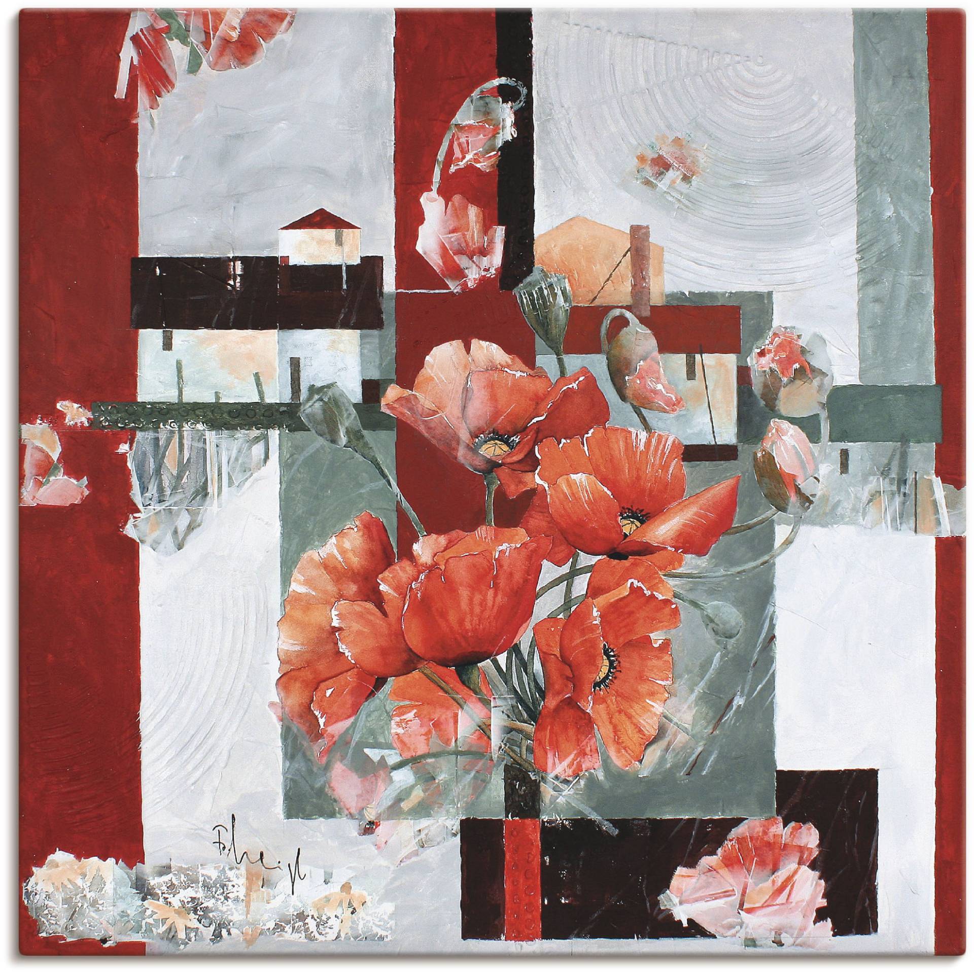 Artland Leinwandbild »Mohn Variation«, Blumen, (1 St.), auf Keilrahmen gespannt Artland Leinwandbild »Mohn Variation«, Blumen, (1 St.), auf Keilrahmen gespannt von Artland