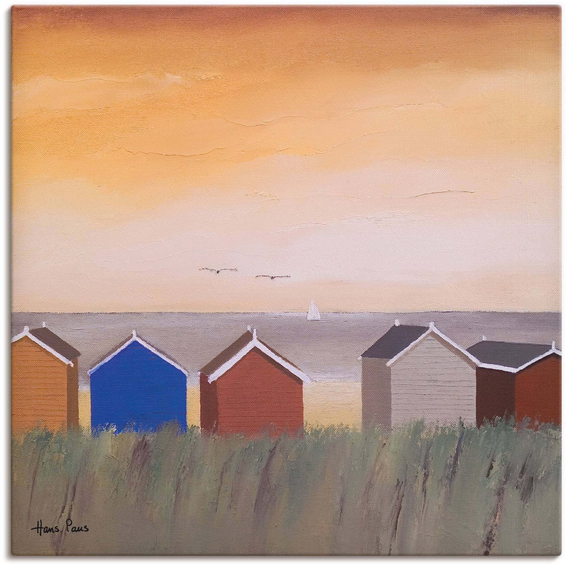Artland Wandbild »Strandhäuser II«, Strand, (1 St.), als Leinwandbild, Wandaufkleber in verschied. Grössen Artland Wandbild »Strandhäuser II«, Strand, (1 St.), als Leinwandbild, Wandaufkleber in verschied. Grössen von Artland