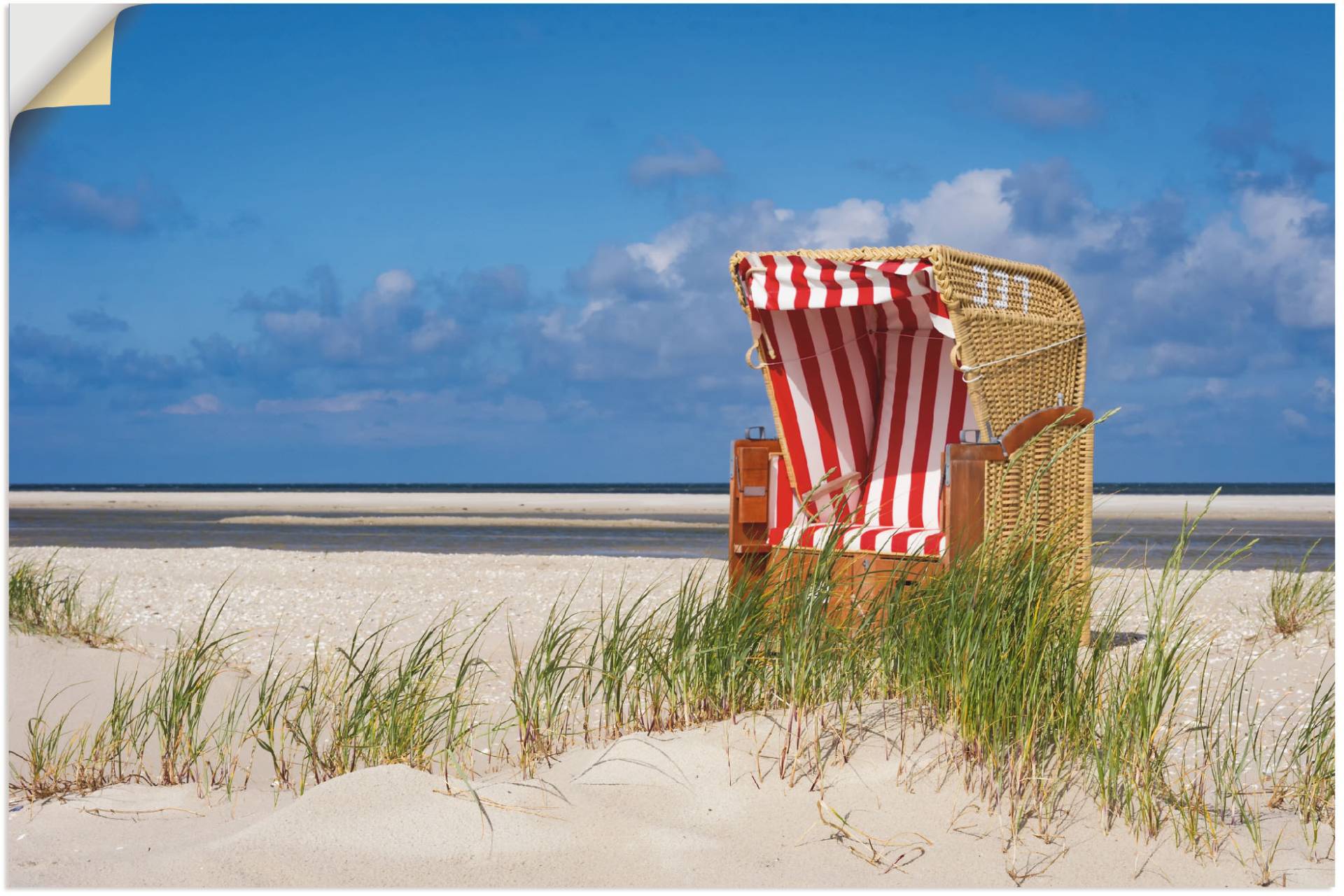 Artland Wandbild »Strandkorb 337«, Strand, (1 St.) von Artland