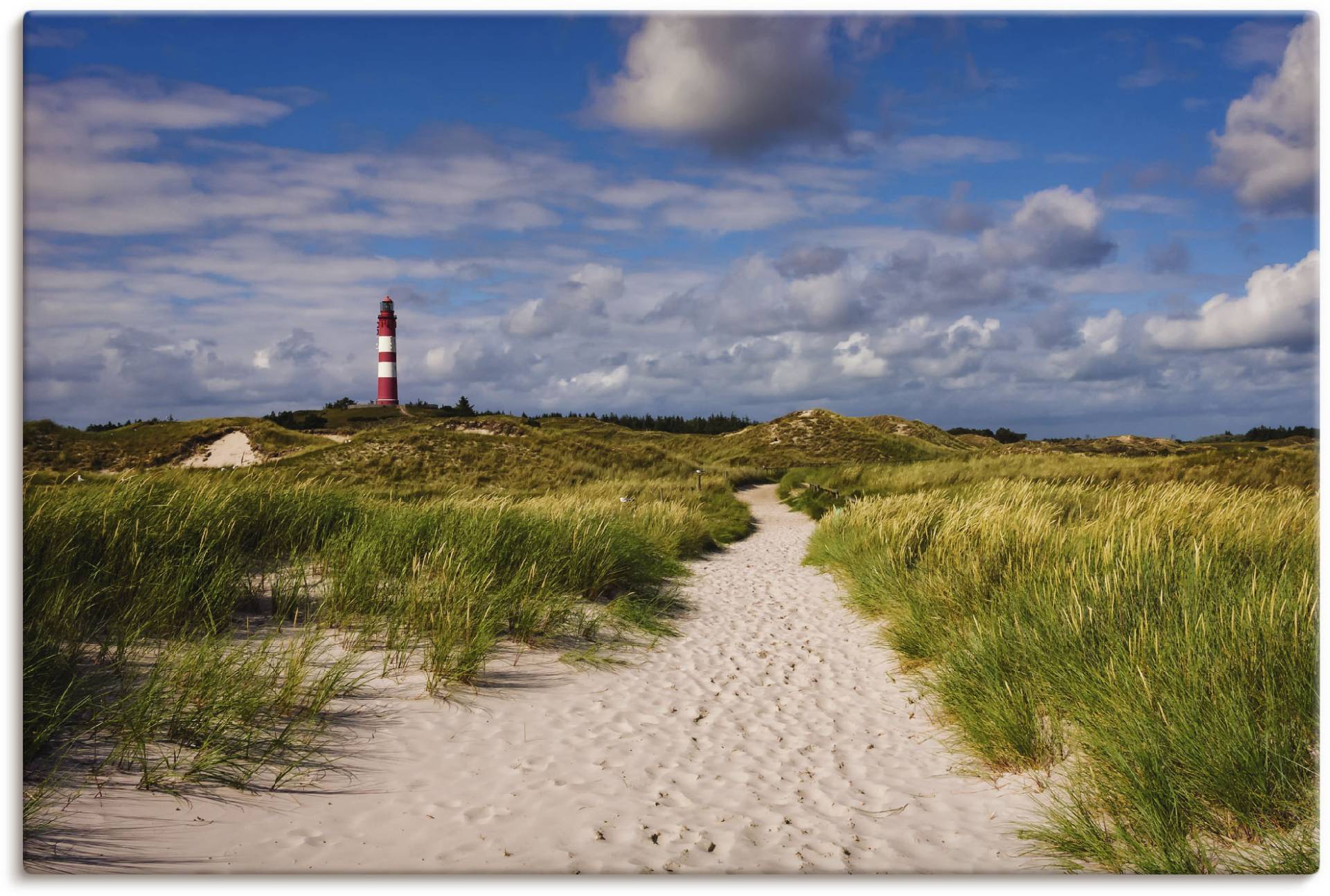 Artland Wandbild »Strandweg zum Leuchtturm - Insel Amrum«, Küste, (1 St.) von Artland