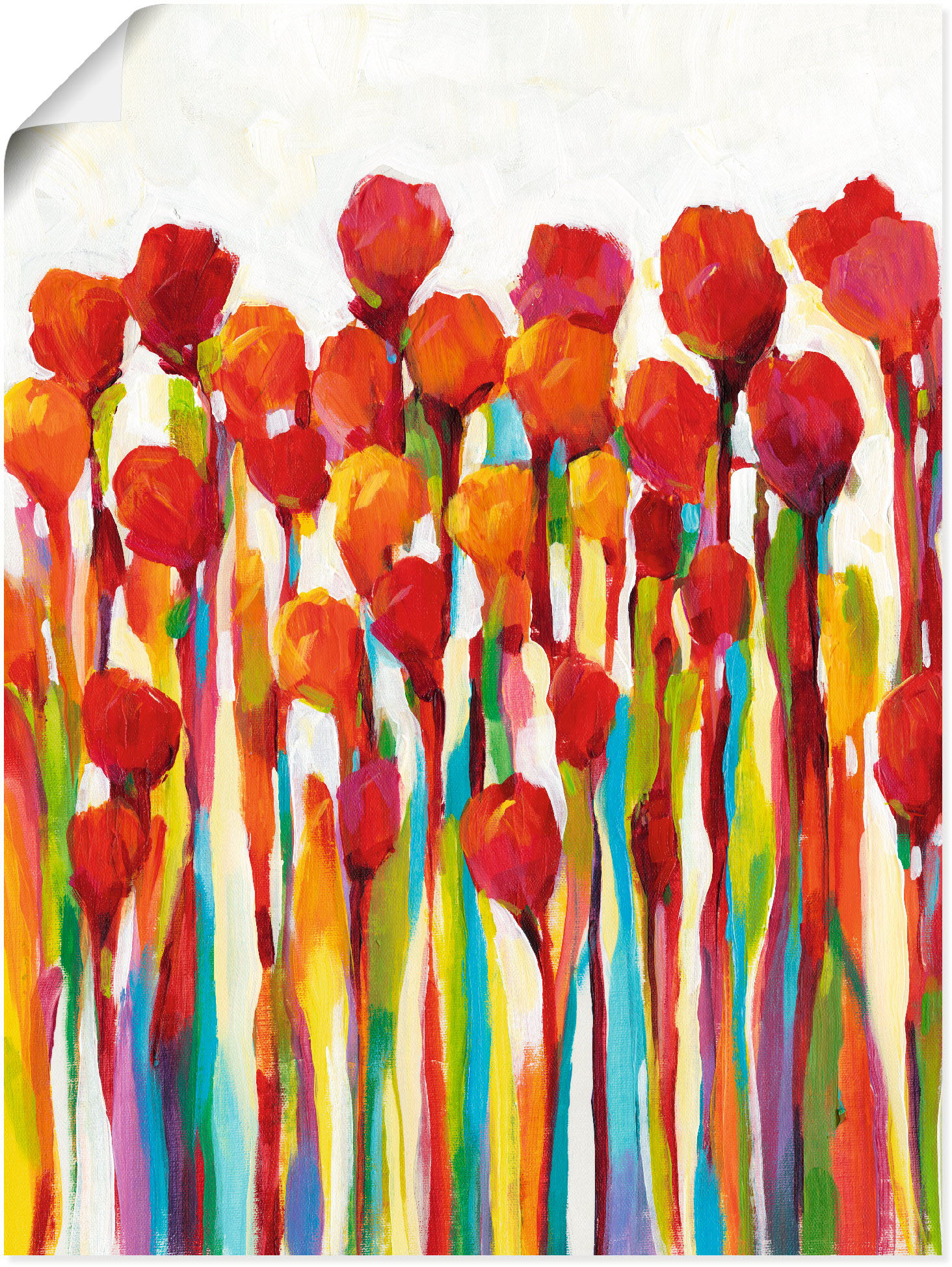 Artland Wandbild »Strotzen mit Farben I«, Blumenwiese, (1 St.), als Leinwandbild, Poster in verschied. Grössen von Artland