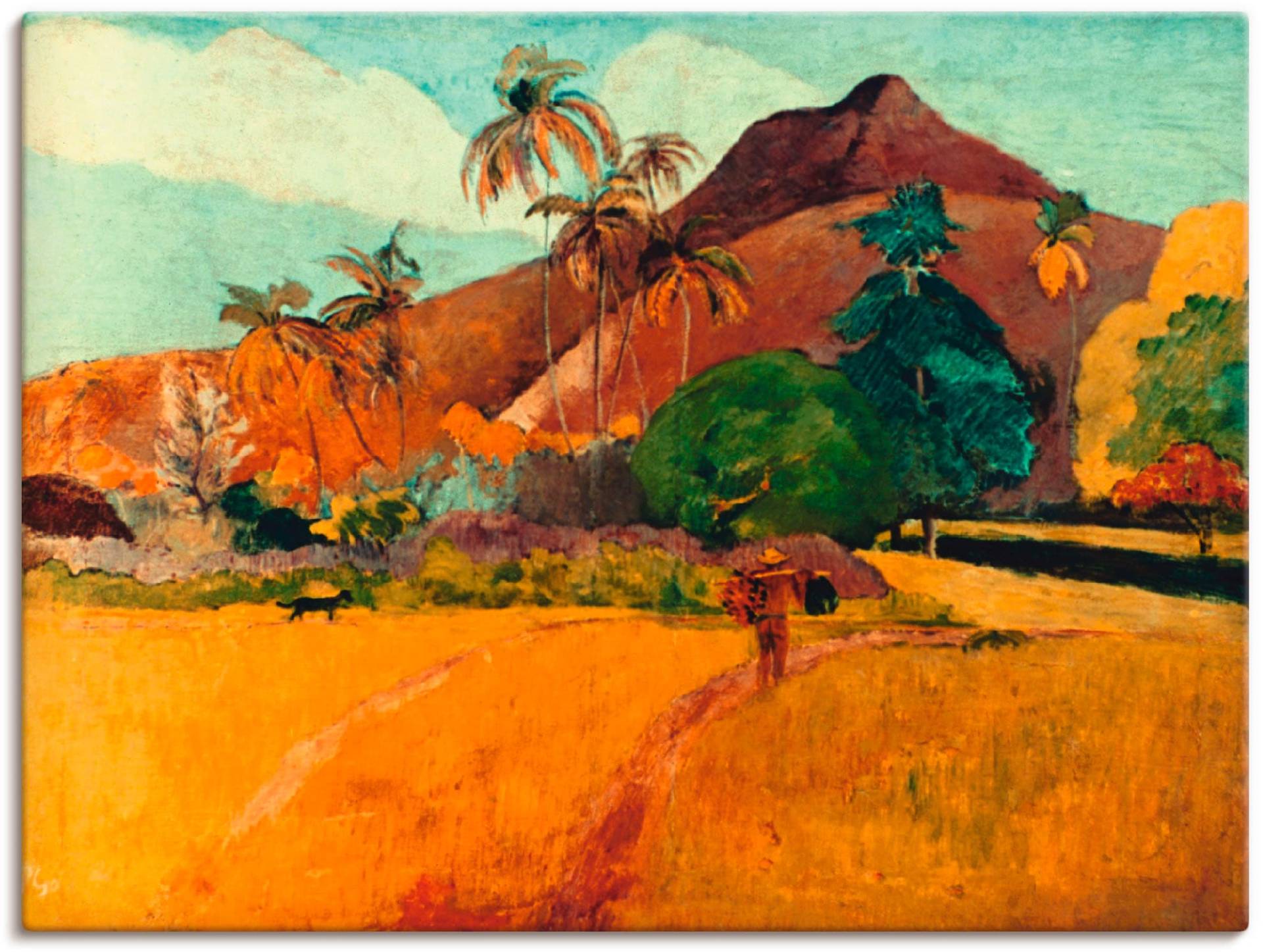 Artland Leinwandbild »Tahitische Landschaft, 1891«, Berge, (1 St.) von Artland