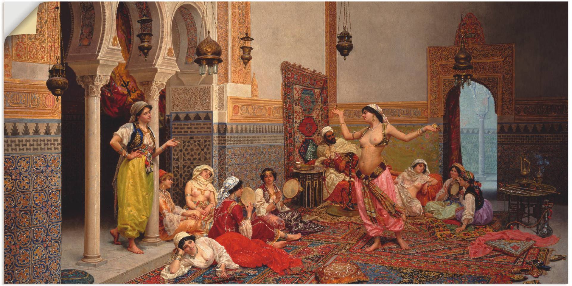 Artland Wandbild »Tanz im Harem.«, Gruppen & Familien, (1 St.), als Leinwandbild, Wandaufkleber in verschied. Grössen von Artland