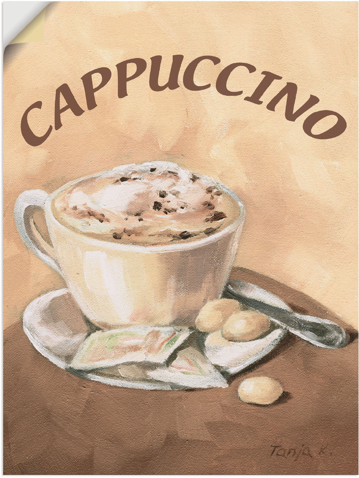 Artland Wandbild »Tasse Cappuccino«, Getränke, (1 St.) von Artland