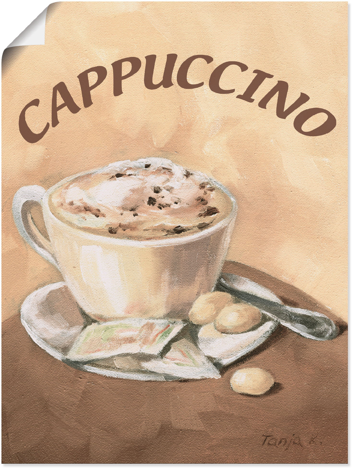 Artland Wandbild »Tasse Cappuccino«, Getränke, (1 St.), als Leinwandbild, Poster, Wandaufkleber in verschied. Grössen Artland Wandbild »Tasse Cappuccino«, Getränke, (1 St.), als Leinwandbild, Poster, Wandaufkleber in verschied. Grössen von Artland