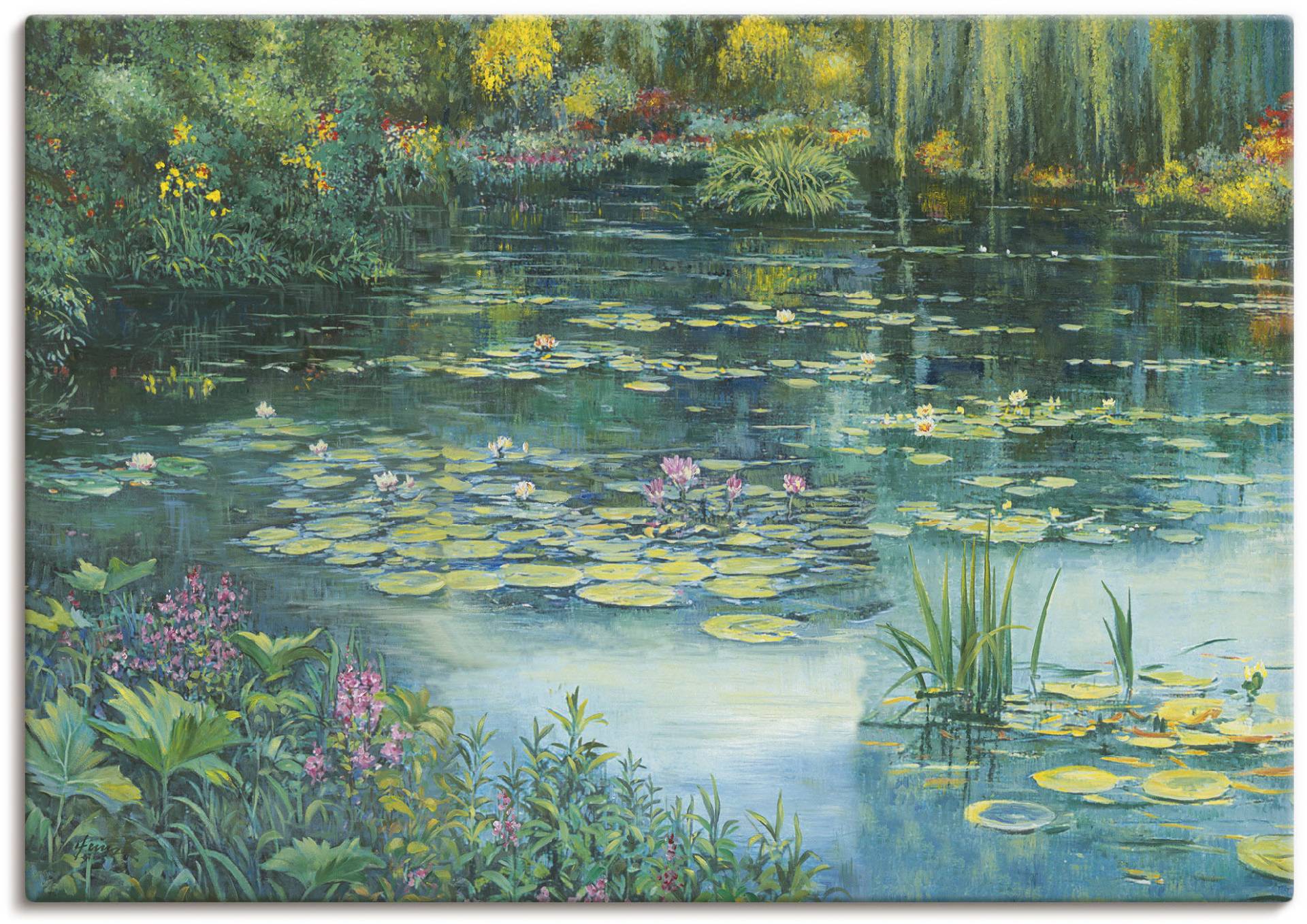 Artland Wandbild »Teichlandschaft I«, Gewässer, (1 St.), als Alubild, Outdoorbild, Leinwandbild, Poster in verschied. Grössen von Artland