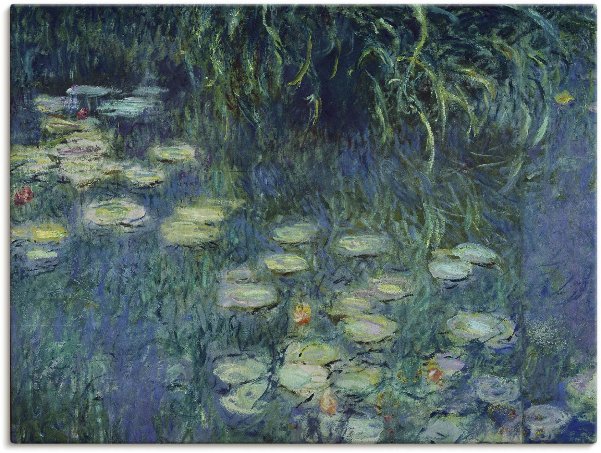 Artland Leinwandbild »Teil Seerosenbild Musée de l'Orangerie«, Blumen, (1 St.), auf Keilrahmen gespannt Artland Leinwandbild »Teil Seerosenbild Musée de l'Orangerie«, Blumen, (1 St.), auf Keilrahmen gespannt von Artland