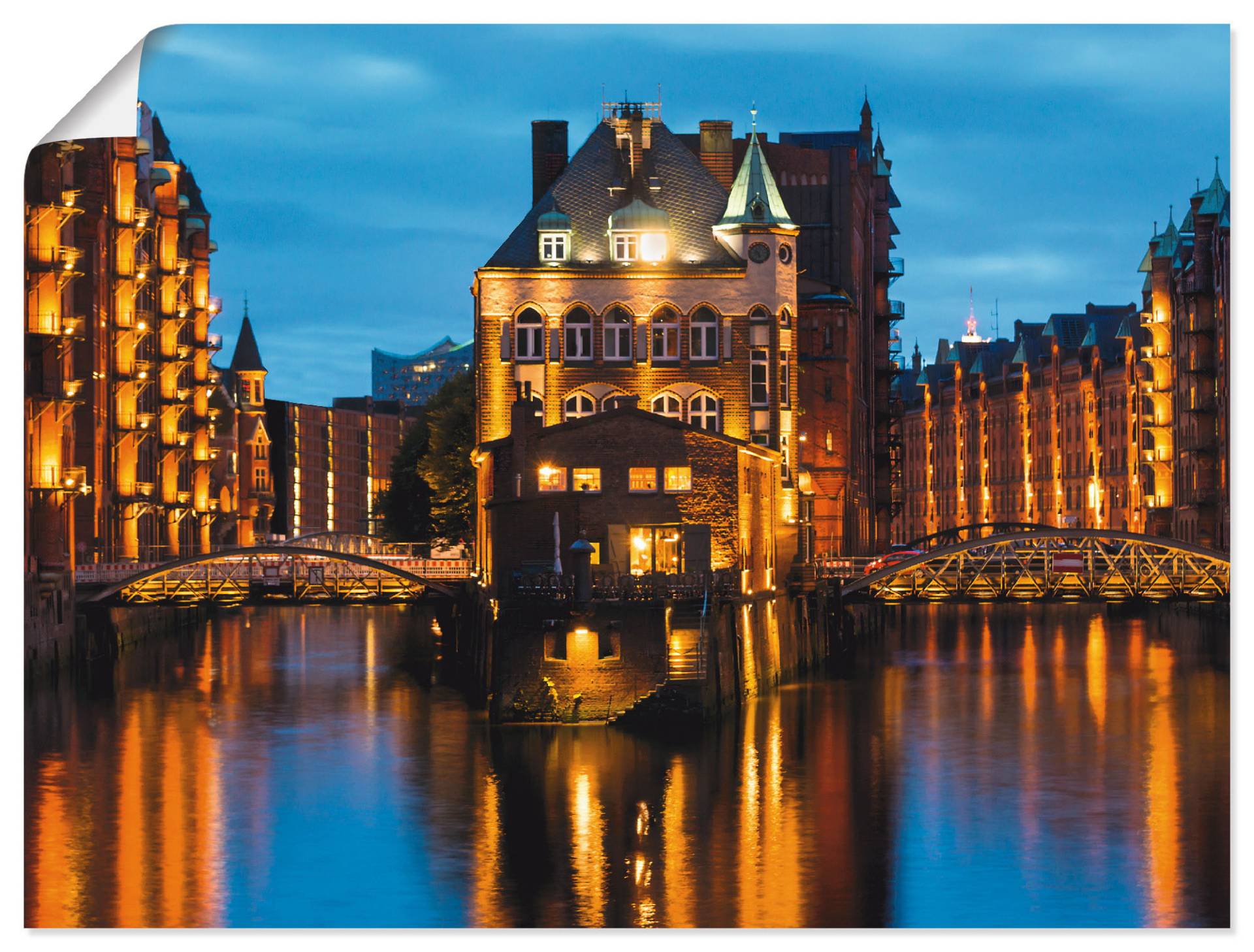 Artland Wandbild »Teil der alten Speicherstadt in Hamburg«, Deutschland, (1 St.), als Leinwandbild, Poster, Wandaufkleber in verschied. Grössen Artland Wandbild »Teil der alten Speicherstadt in Hamburg«, Deutschland, (1 St.), als Leinwandbild, Poster, Wandaufkleber in verschied. Grössen von Artland
