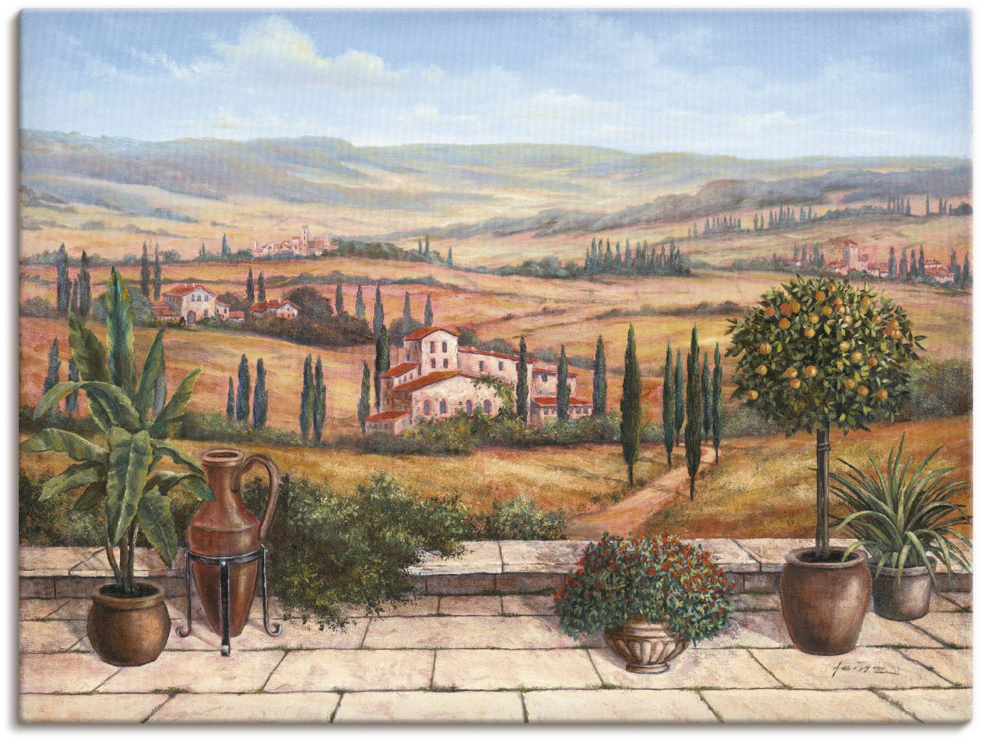 Artland Wandbild »Terrasse«, Europa, (1 St.) von Artland