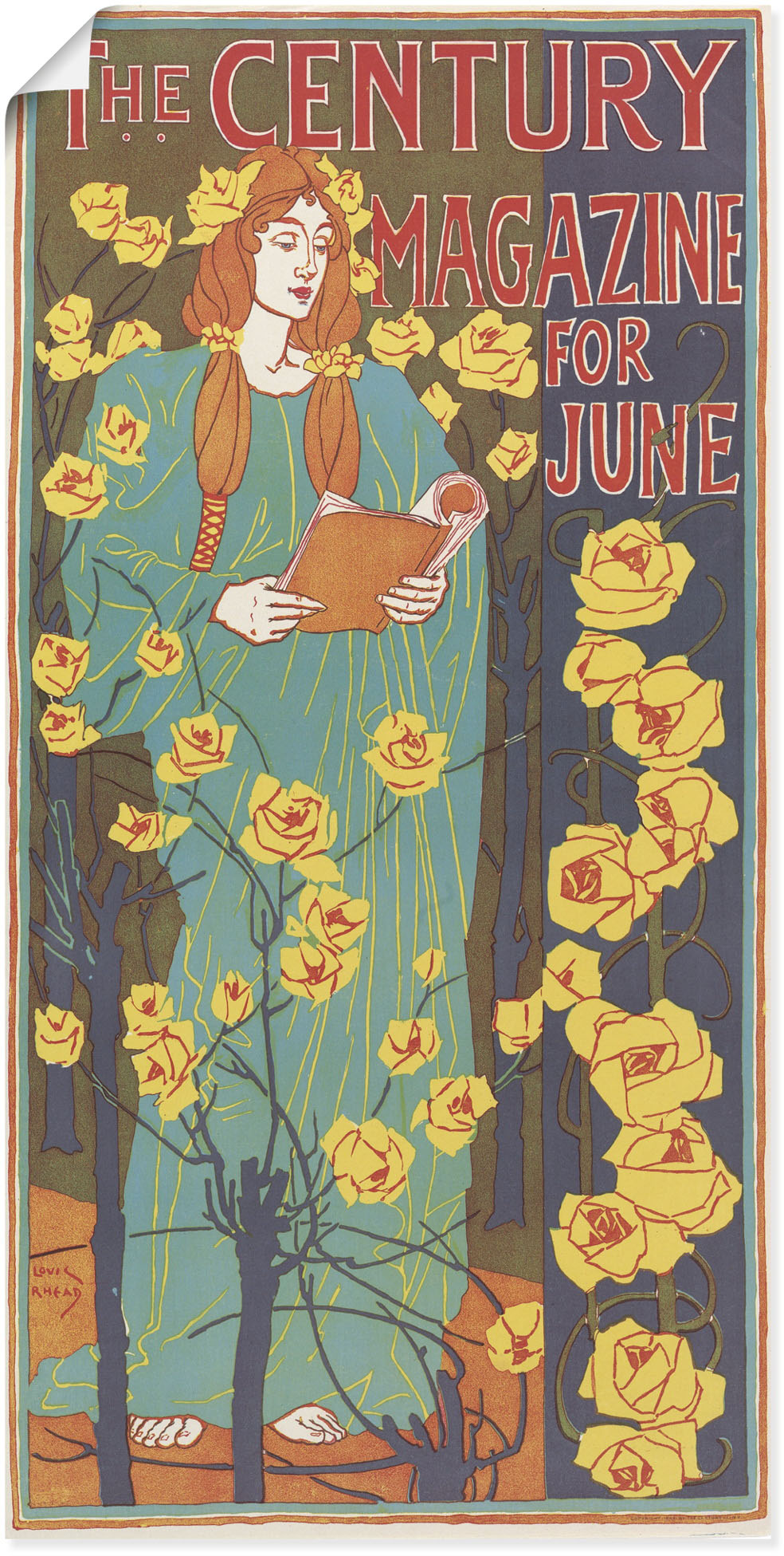 Artland Wandbild »The Century Magazine: June«, Magazincover, (1 St.), als Poster, Wandaufkleber in verschied. Grössen von Artland