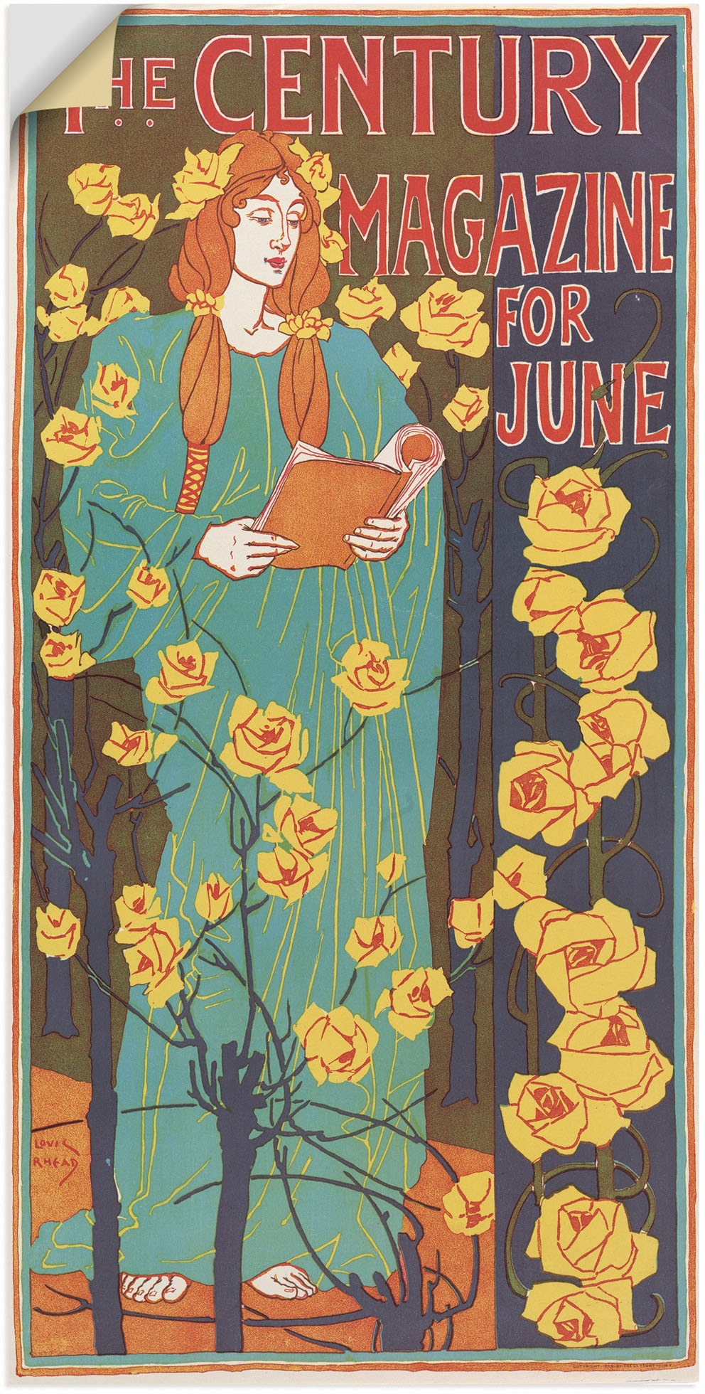 Artland Wandbild »The Century Magazine: June«, Magazincover, (1 St.), als Poster, Wandaufkleber in verschied. Grössen von Artland