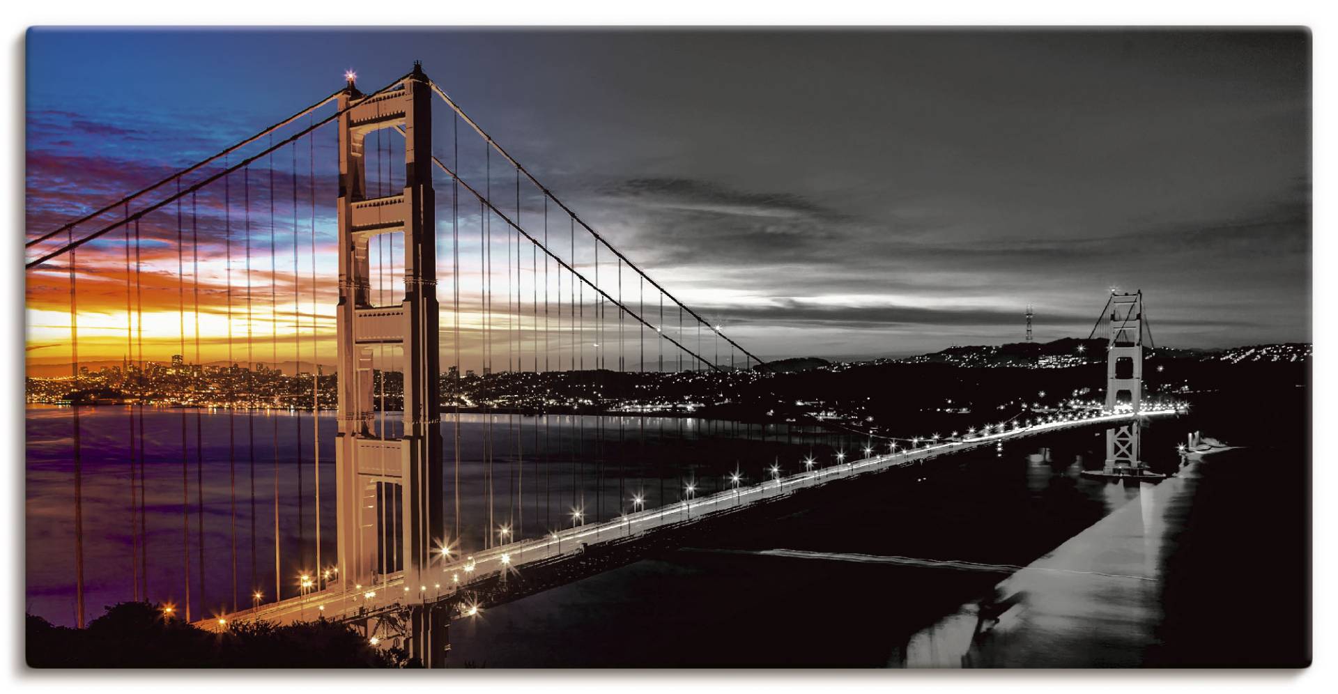Artland Leinwandbild »The Golden Gate Bridge«, Brücken, (1 St.) von Artland