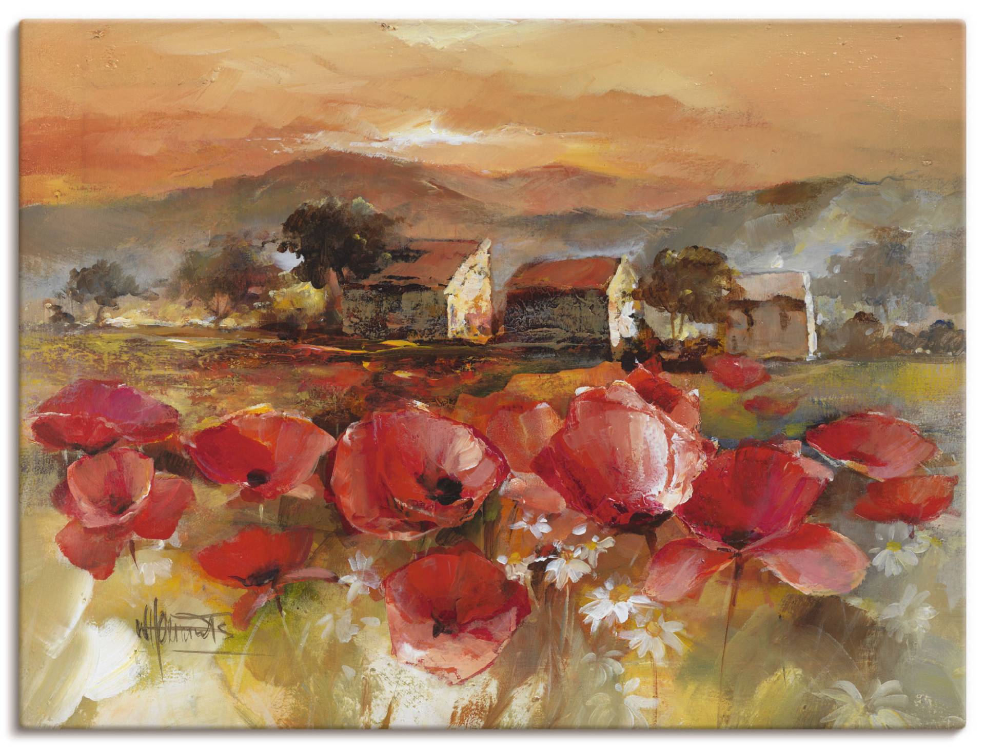 Artland Wandbild »Toskana Romantic II«, Blumen, (1 St.), als Leinwandbild, Poster, Wandaufkleber in verschied. Grössen von Artland