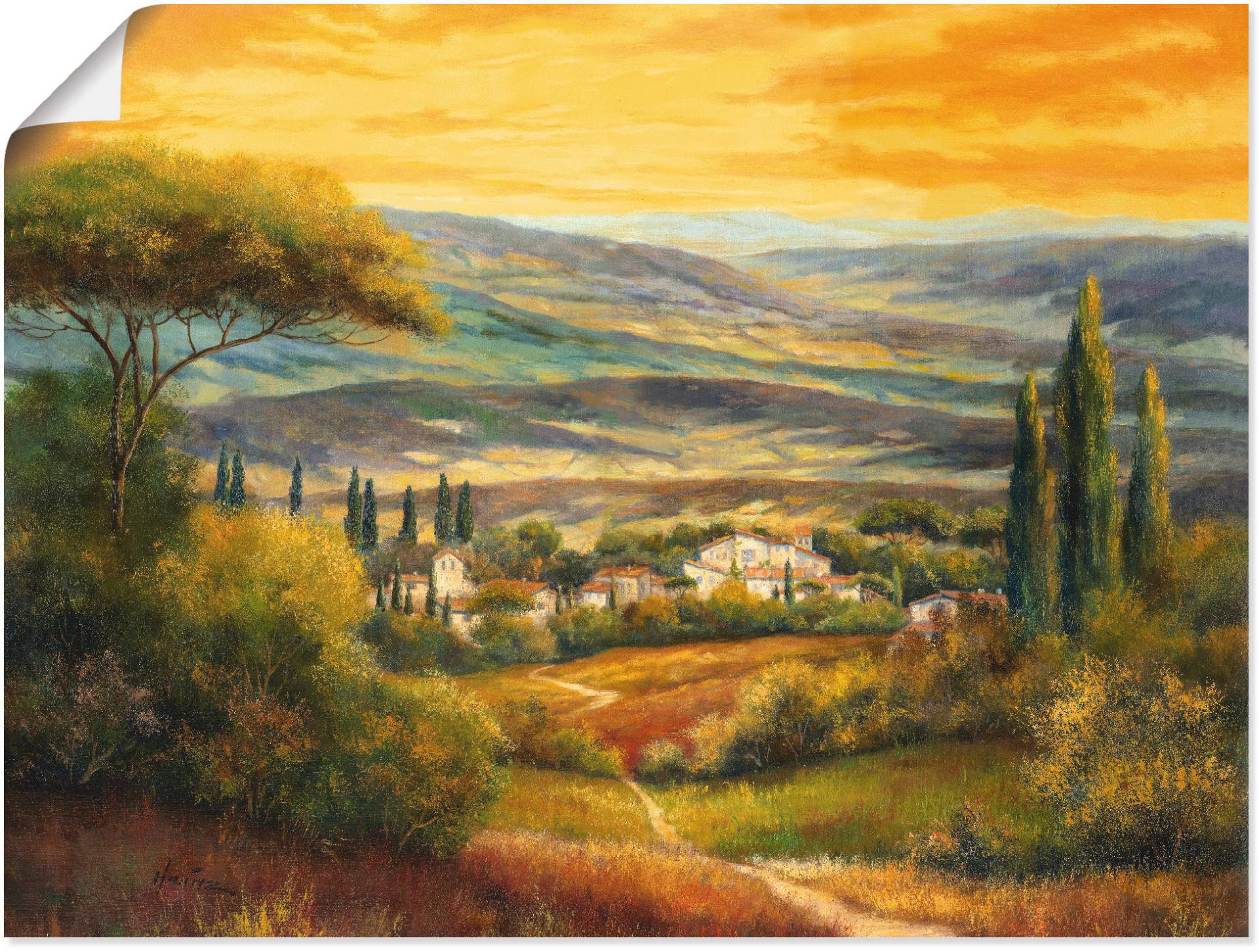Artland Wandbild »Toskanatal«, Europa, (1 St.), als Leinwandbild, Poster, Wandaufkleber in verschied. Grössen Artland Wandbild »Toskanatal«, Europa, (1 St.), als Leinwandbild, Poster, Wandaufkleber in verschied. Grössen von Artland