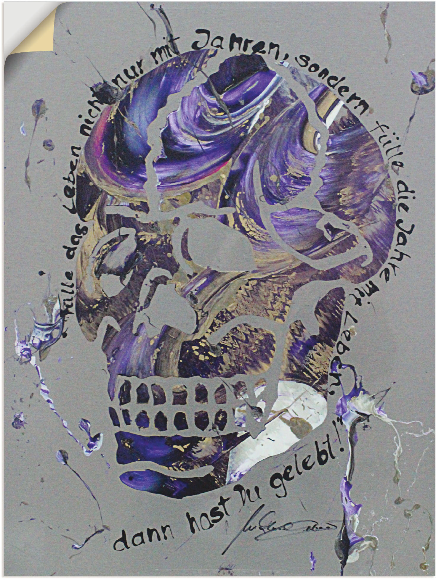 Artland Wandbild »Totenkopf 3«, Körper, (1 St.), als Leinwandbild, Wandaufkleber in verschied. Grössen Artland Wandbild »Totenkopf 3«, Körper, (1 St.), als Leinwandbild, Wandaufkleber in verschied. Grössen von Artland