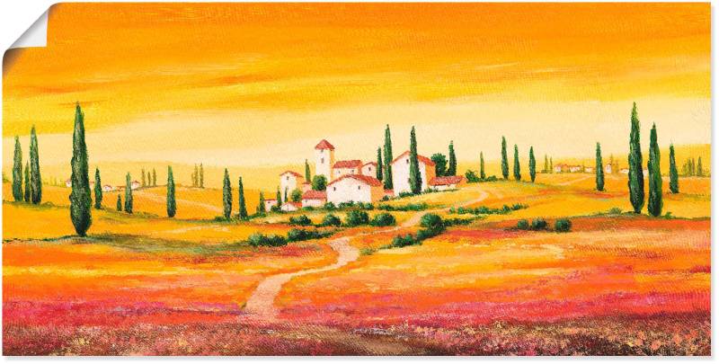 Artland Wandbild »Traumhafte toskanische Landschaft«, Europa, (1 St.), als Alubild, Outdoorbild, Leinwandbild, Poster, Wandaufkleber von Artland