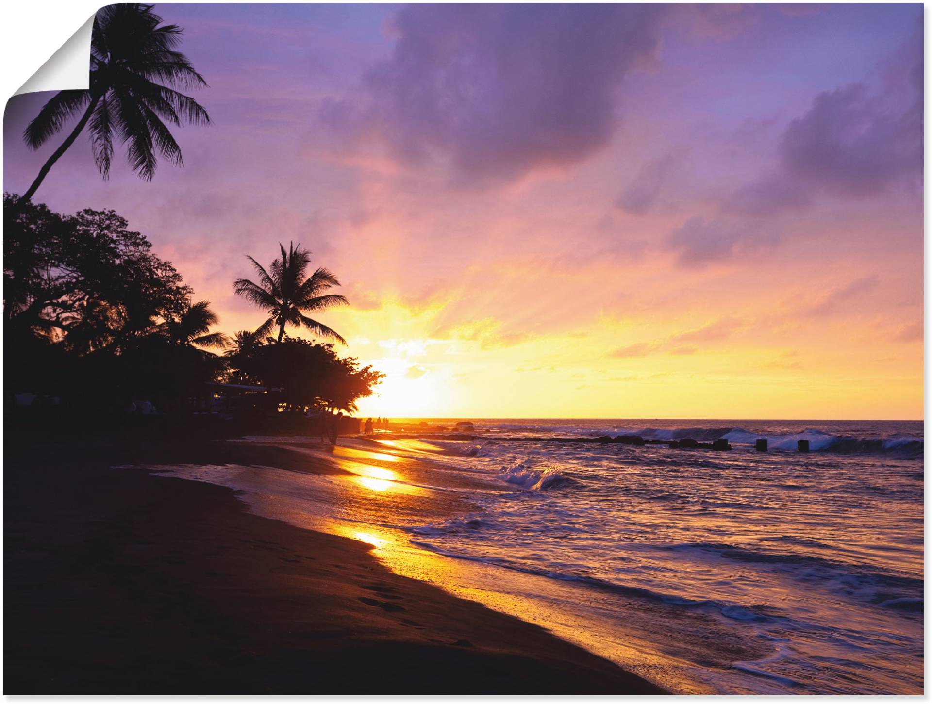 Artland Wandbild »Tropischer Strand«, Sonnenaufgang & -untergang, (1 St.) von Artland