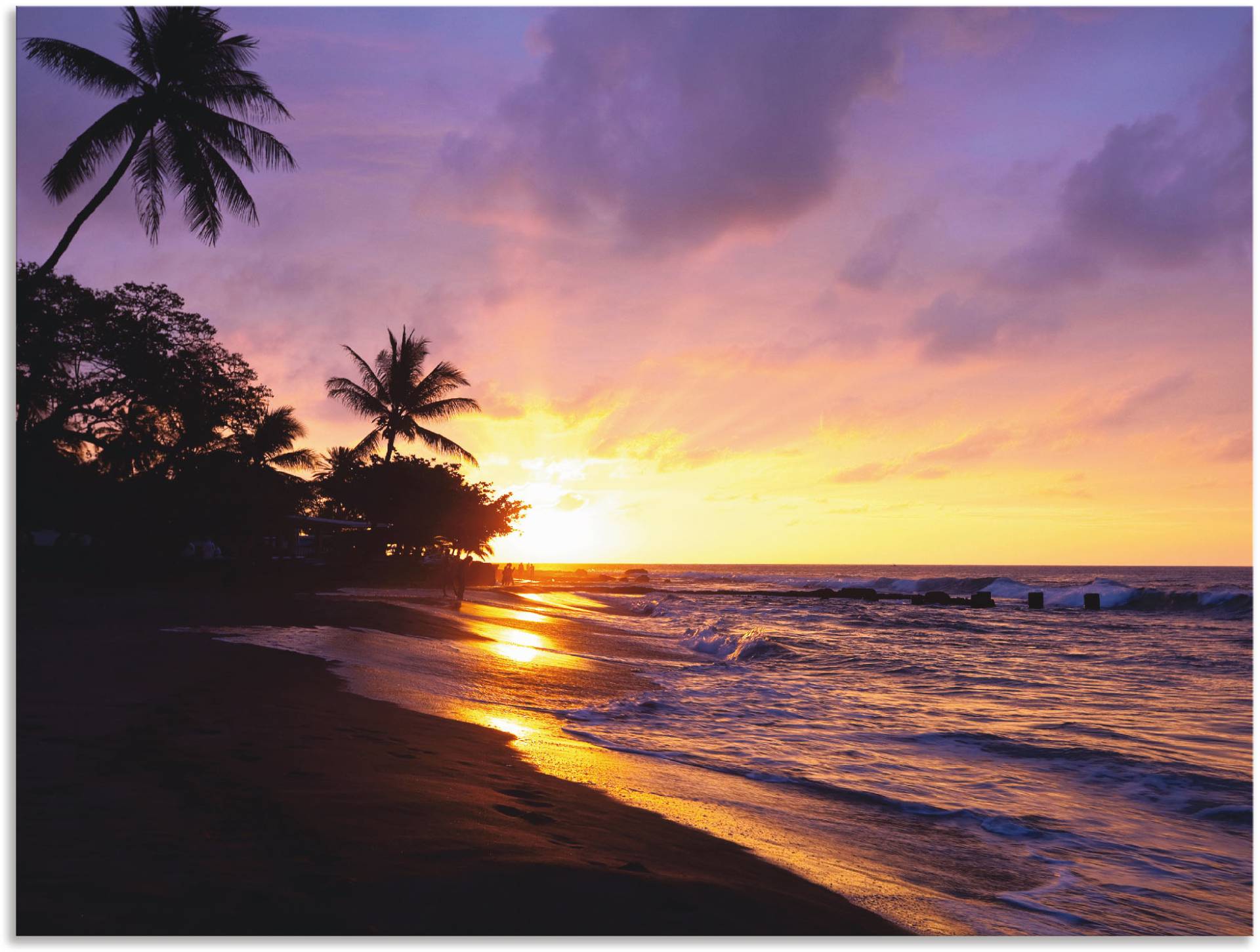 Artland Wandbild »Tropischer Strand«, Sonnenaufgang & -untergang, (1 St.) von Artland