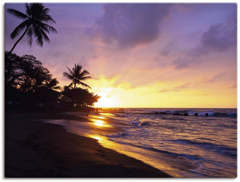 Artland Wandbild »Tropischer Strand«, Sonnenaufgang & -untergang, (1 St.) von Artland