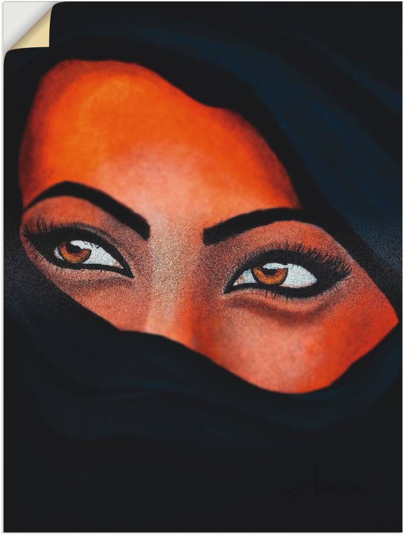 Artland Wandbild »Tuareg - Der Sand auf deiner Haut«, Frau, (1 St.) von Artland