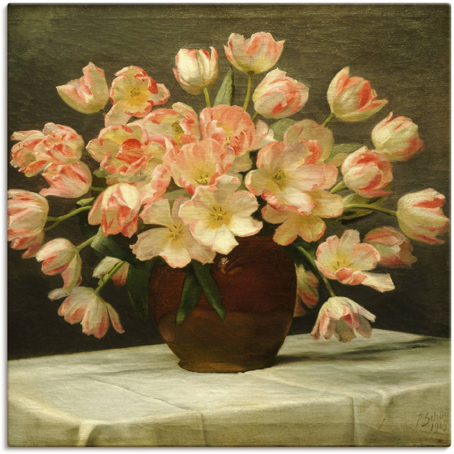 Artland Leinwandbild »Tulpen in einer Vase. 1915«, Blumen, (1 St.), auf Keilrahmen gespannt Artland Leinwandbild »Tulpen in einer Vase. 1915«, Blumen, (1 St.), auf Keilrahmen gespannt von Artland