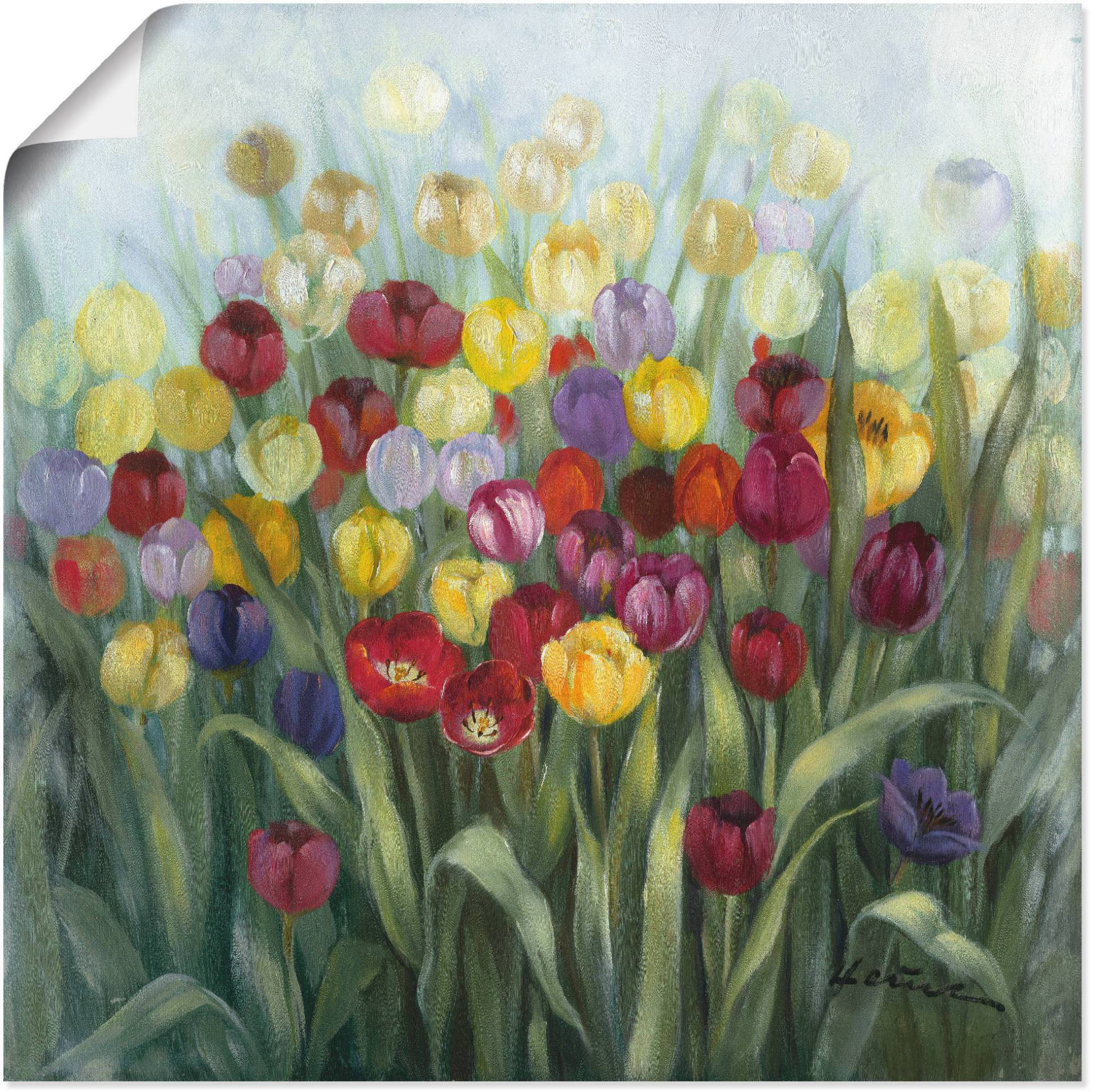 Artland Wandbild »Tulpenwiese II«, Blumenwiese, (1 St.) von Artland