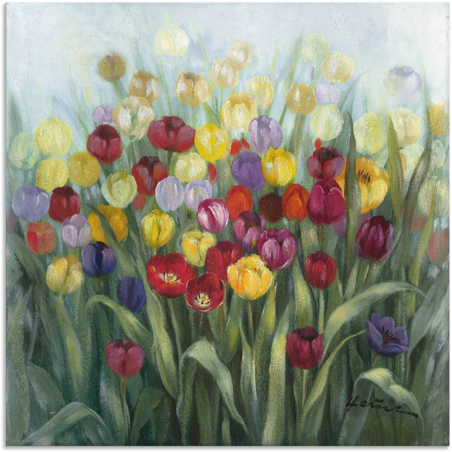 Artland Wandbild »Tulpenwiese II«, Blumenwiese, (1 St.) von Artland