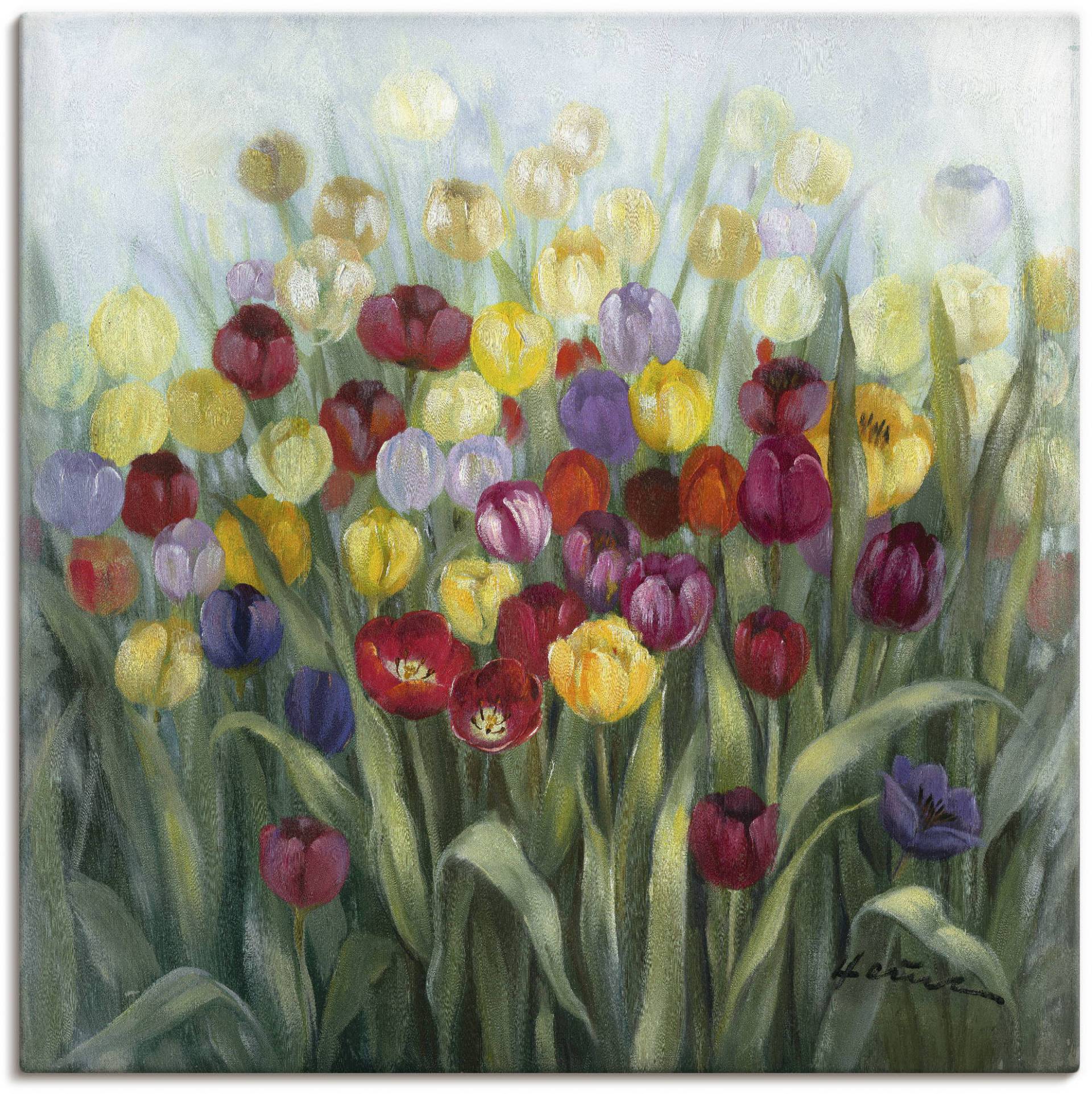 Artland Wandbild »Tulpenwiese II«, Blumenwiese, (1 St.) von Artland