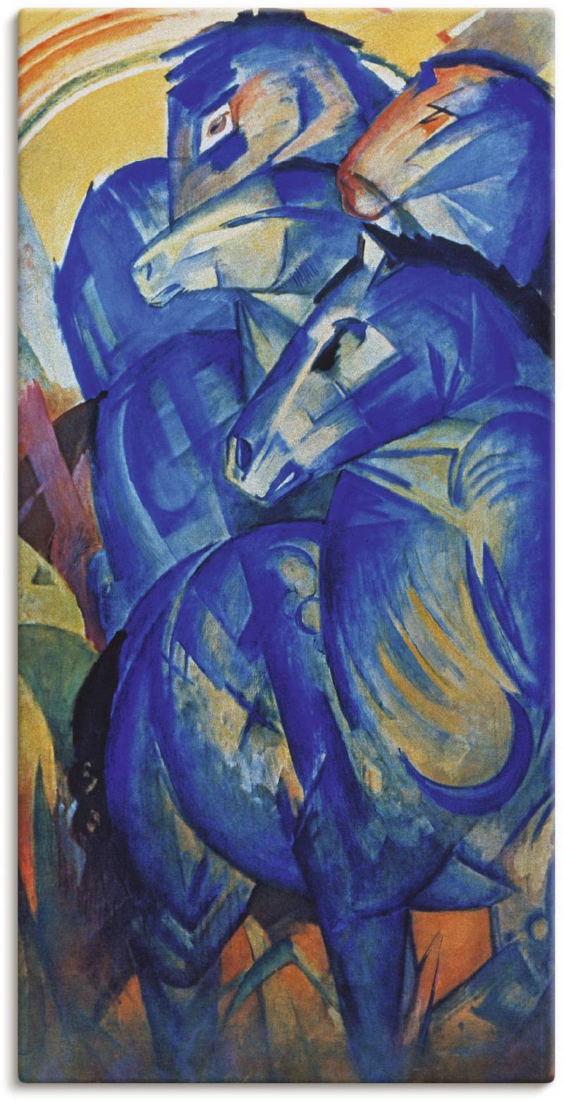 Artland Wandbild »Turm der blauen Pferde. 1913«, Haustiere, (1 St.) von Artland