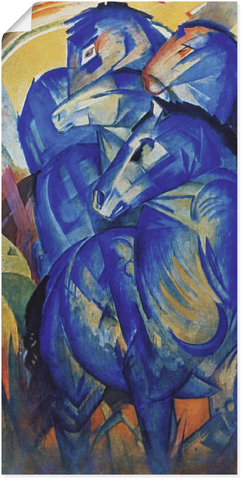 Artland Wandbild »Turm der blauen Pferde. 1913«, Haustiere, (1 St.), als Leinwandbild, Poster in verschied. Grössen von Artland