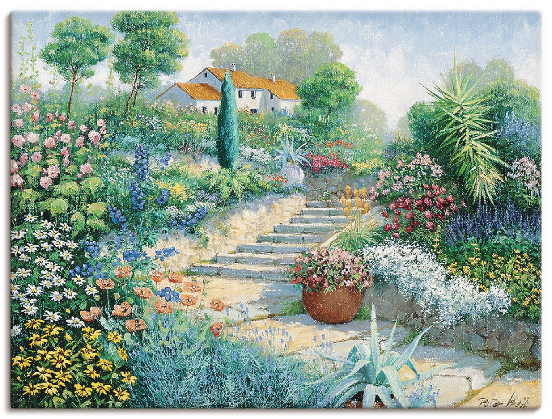 Artland Leinwandbild »Überall Blumen«, Garten, (1 St.) von Artland
