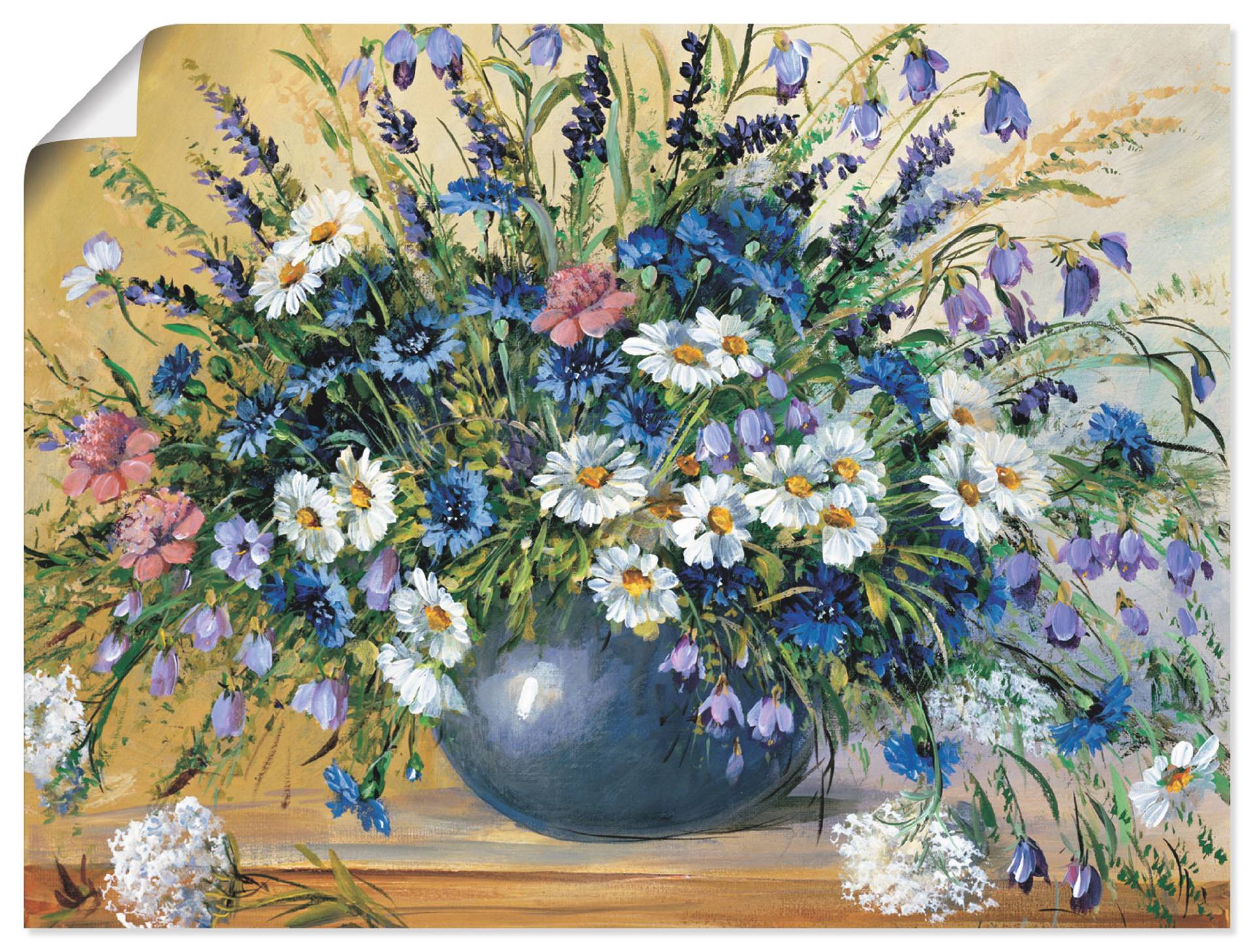 Artland Wandbild »Vase mit Kornblumen«, Blumen, (1 St.) von Artland