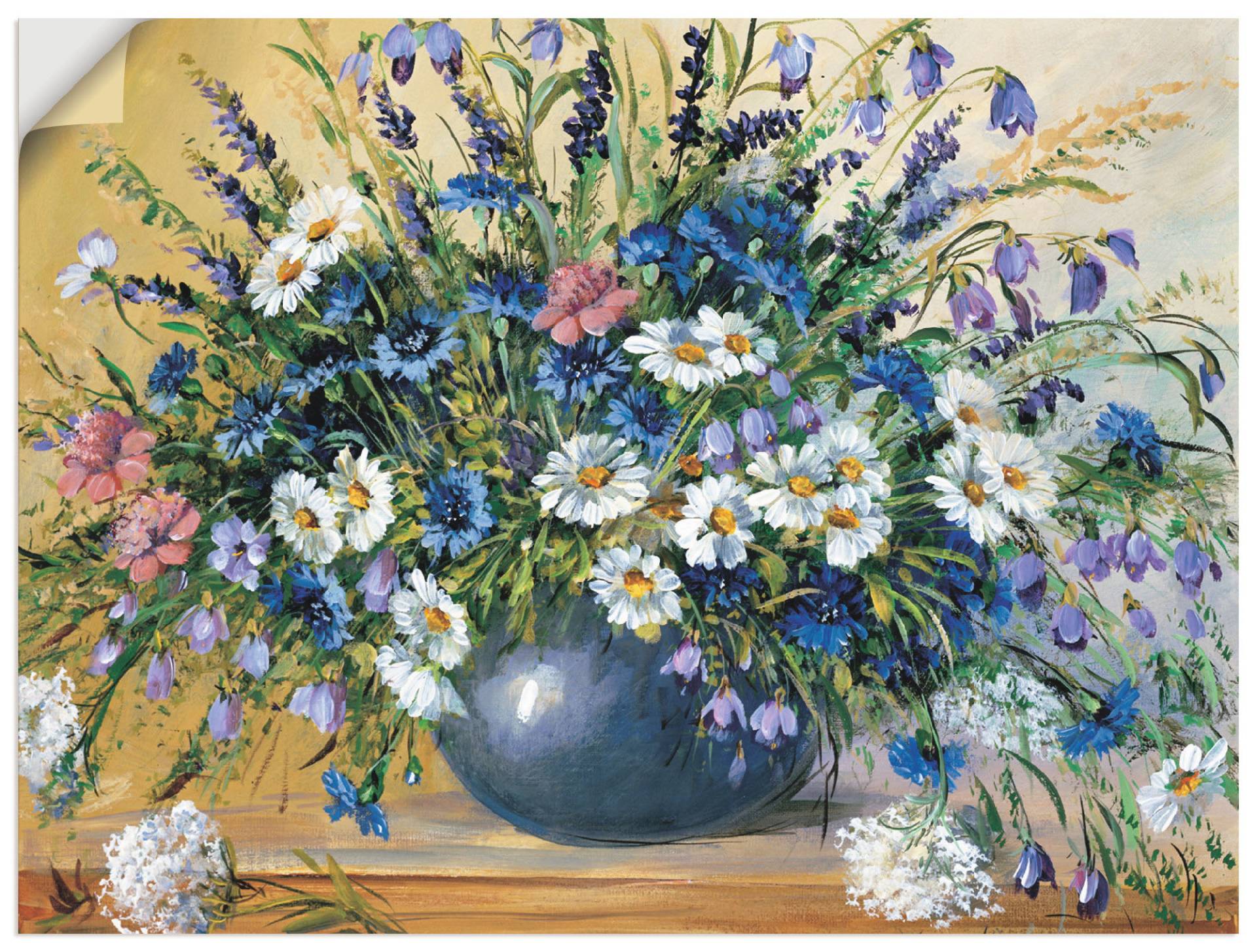 Artland Wandbild »Vase mit Kornblumen«, Blumen, (1 St.) von Artland