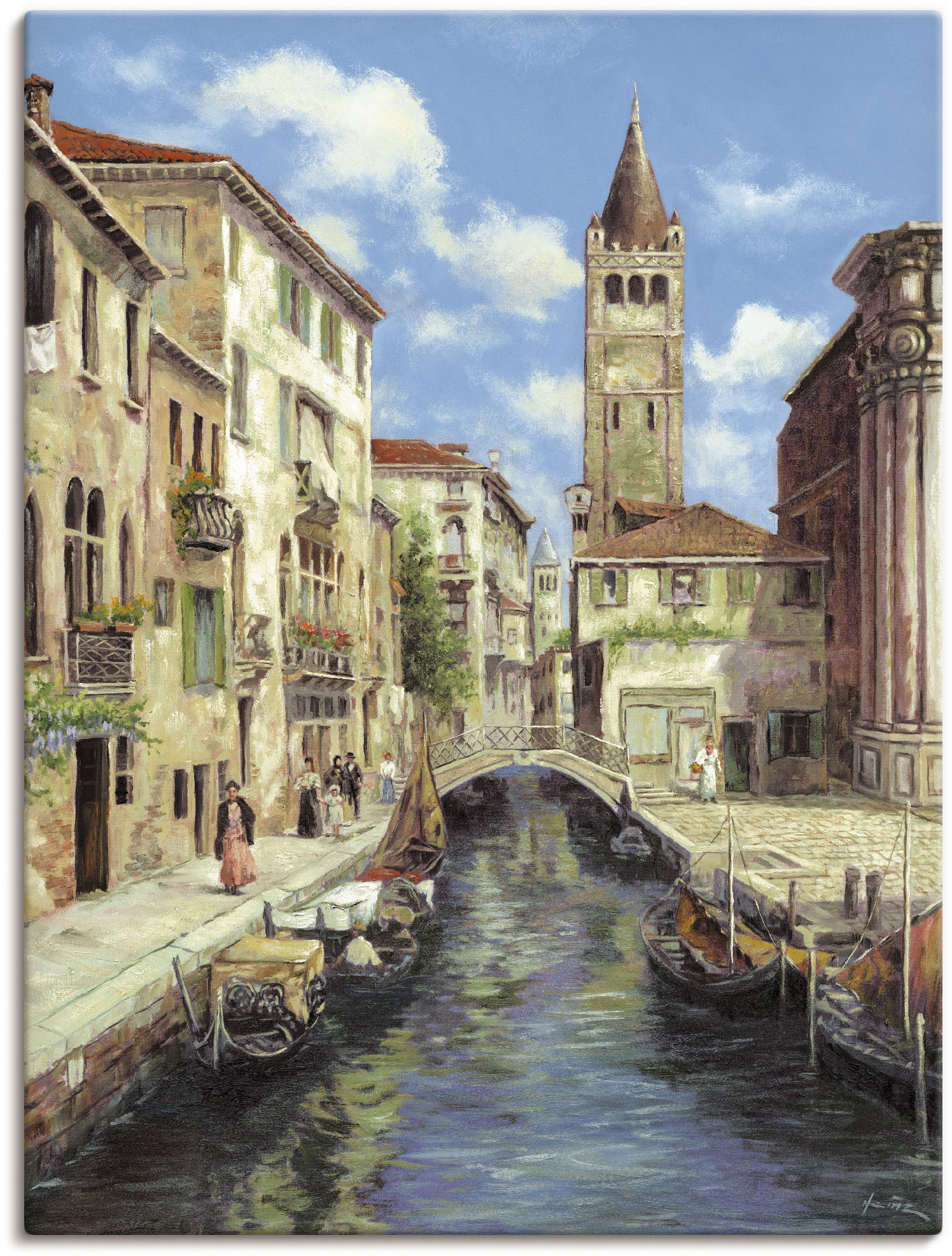 Artland Wandbild »Venedig«, Venedig, (1 St.), als Leinwandbild, Poster in verschied. Grössen von Artland