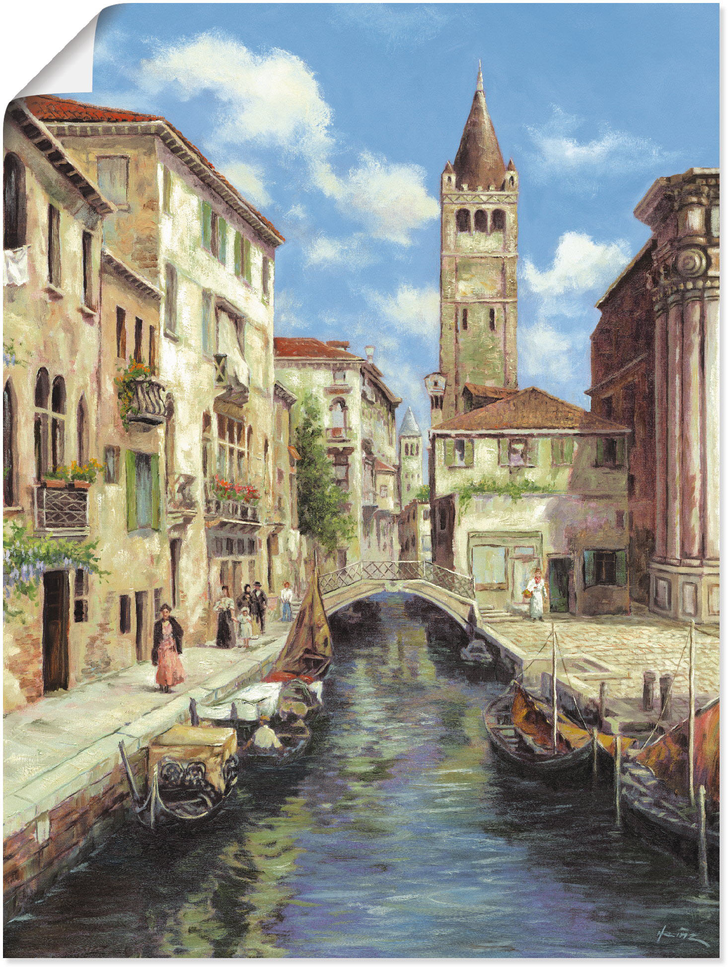Artland Wandbild »Venedig«, Venedig, (1 St.), als Leinwandbild, Poster in verschied. Grössen von Artland