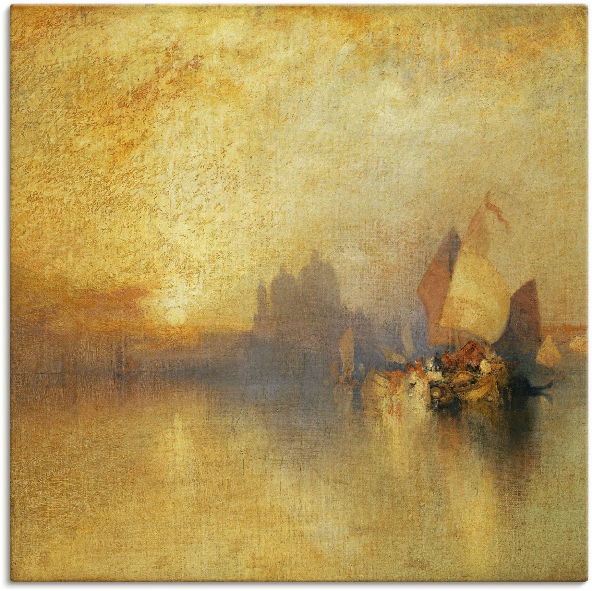 Artland Leinwandbild »Venedig bei Sonnenuntergang.«, Sonnenaufgang & -untergang, (1 St.) von Artland